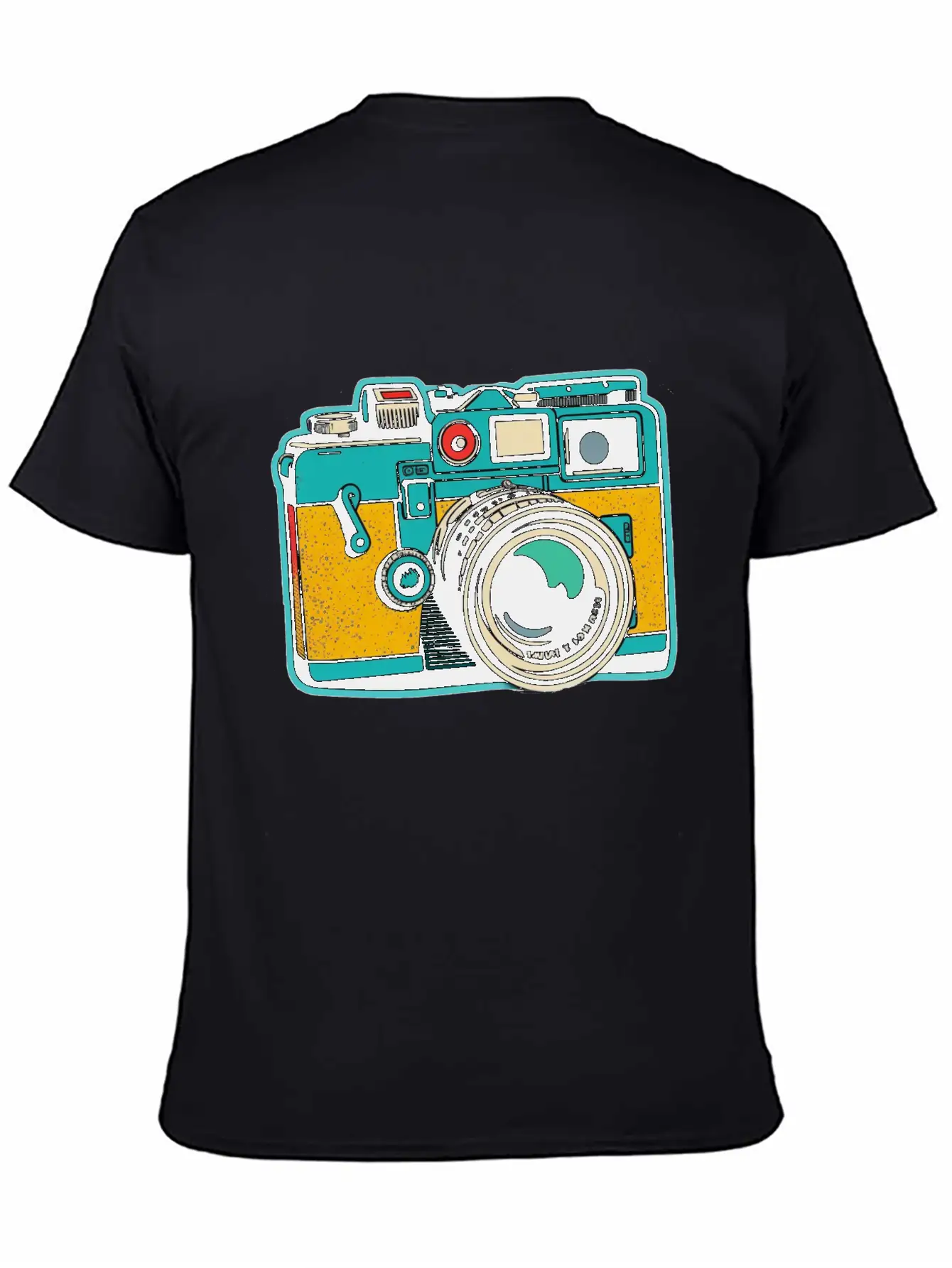 Retro Style Camera Basic Graphic T-Shirt – Daily Comfort In Soft Cotton