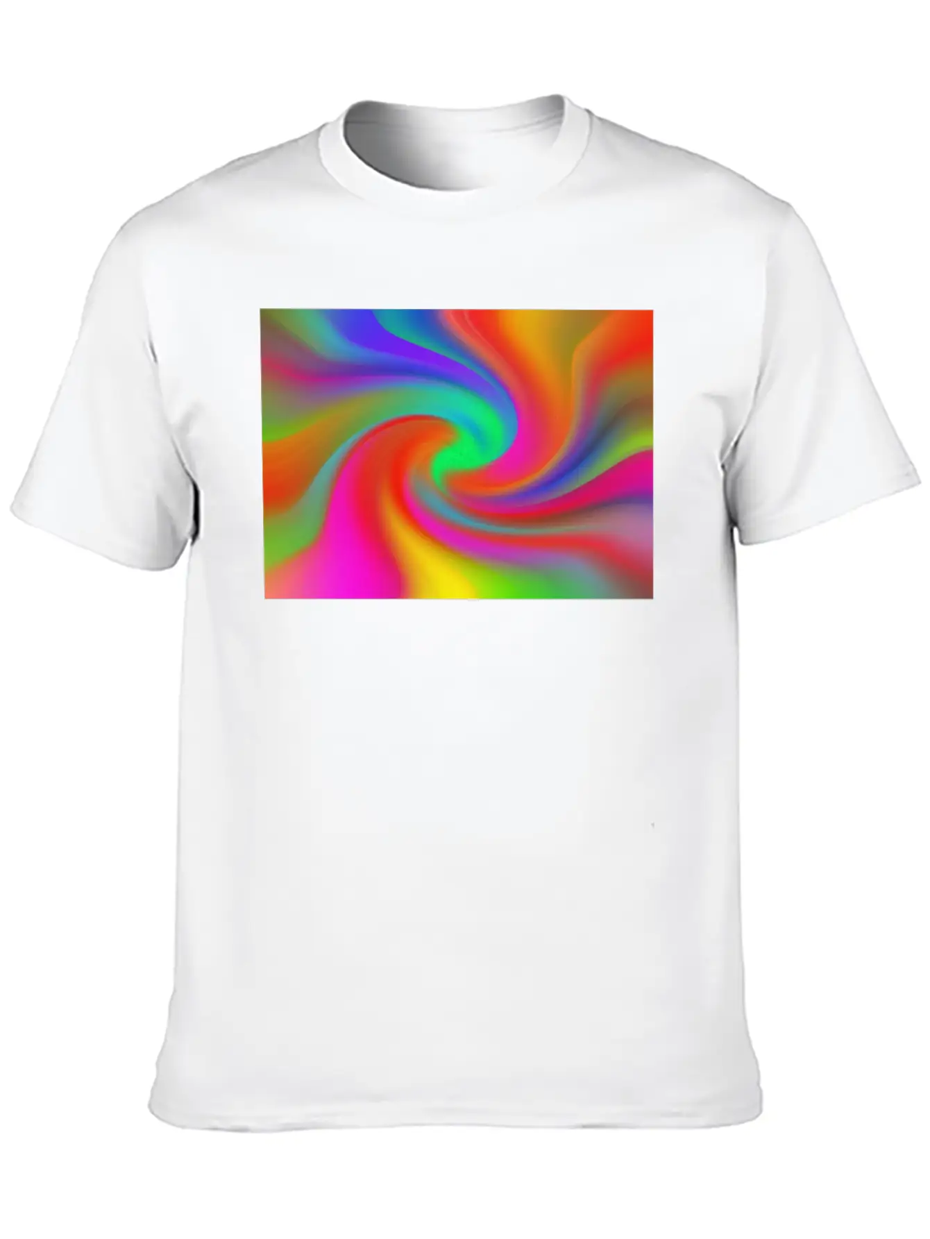 Retro Style Tie Dye Background Relaxed Everyday Tee – Lightweight And Durable Cotton