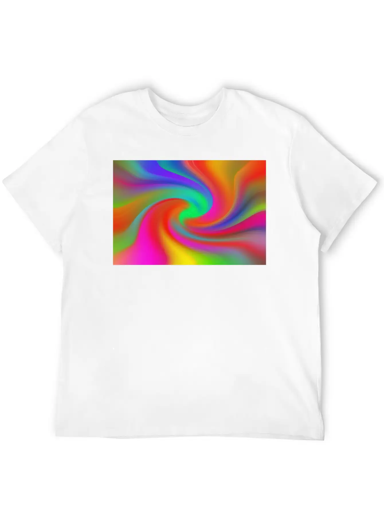 Retro Style Tie Dye Background Relaxed Everyday Tee – Lightweight And Durable Cotton