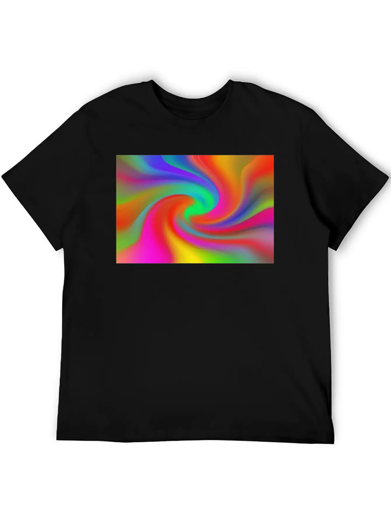 Retro Style Tie Dye Background Relaxed Everyday Tee – Lightweight And Durable Cotton