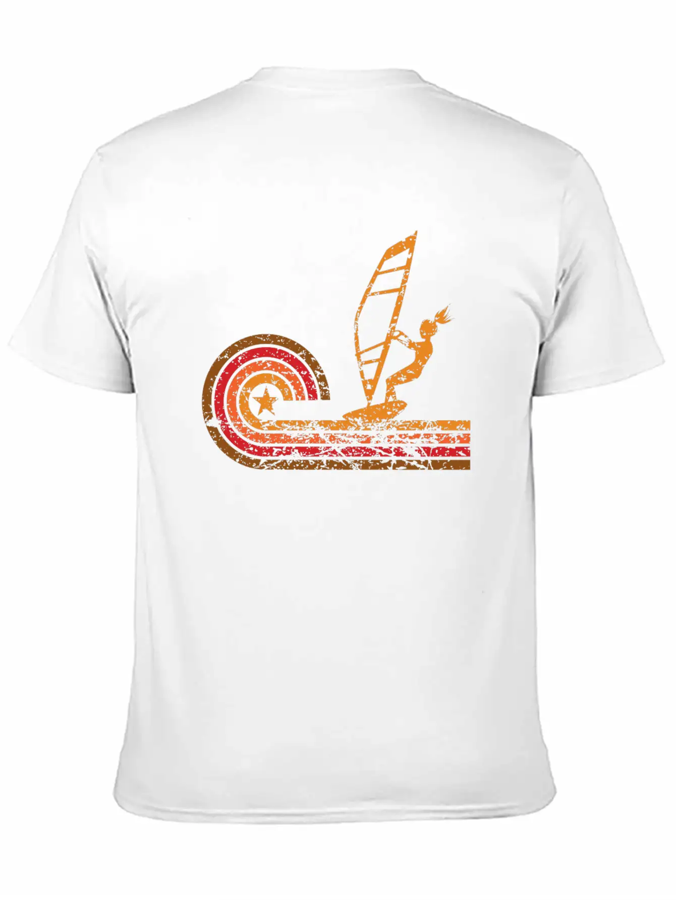 Retro Style Wind Surfer Vintage Wind Surfing Soft Cotton Short Sleeve Tee – Unisex Wardrobe Staple