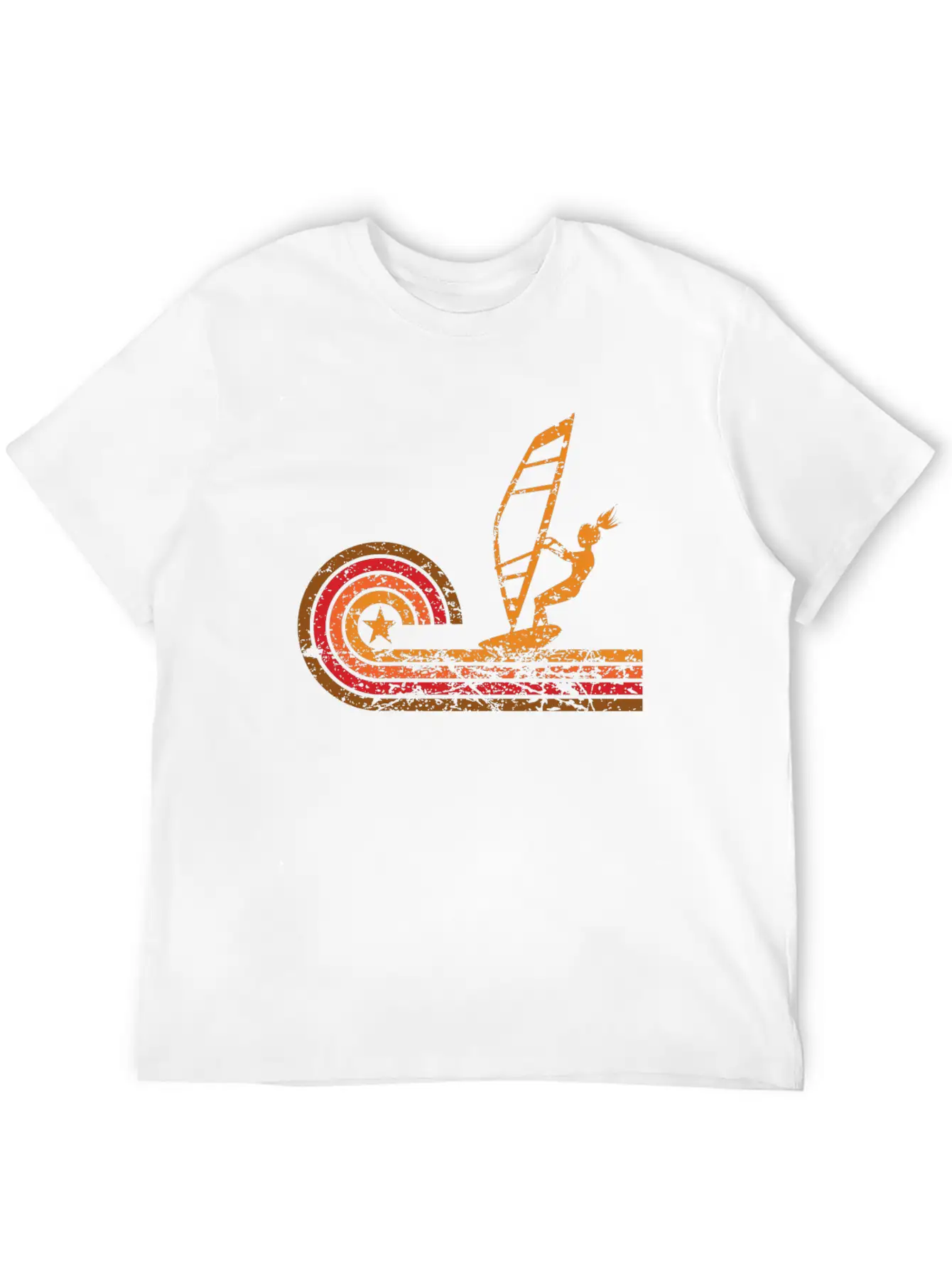 Retro Style Wind Surfer Vintage Wind Surfing Soft Cotton Short Sleeve Tee – Unisex Wardrobe Staple
