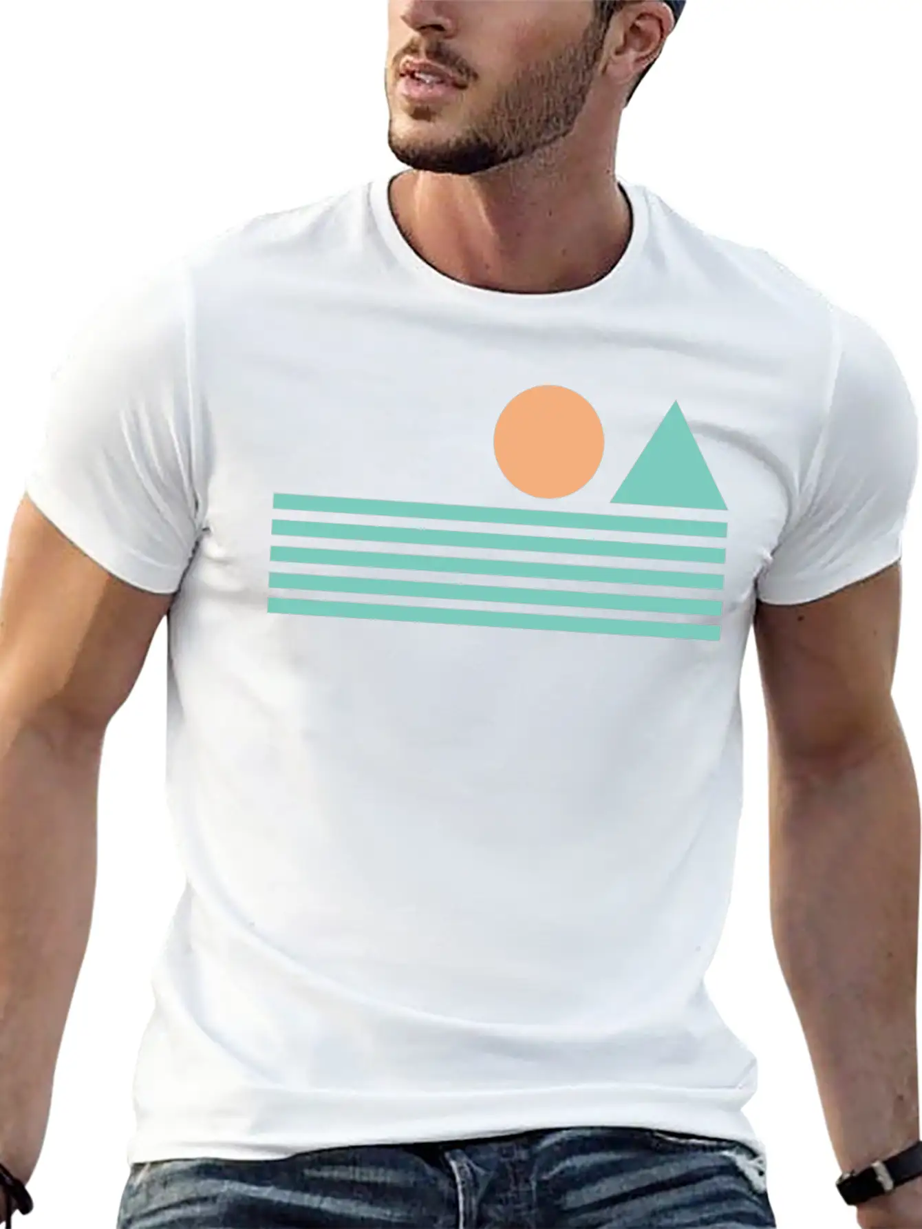Retro Sunrise T-Shirt Unisex Casual T-Shirt – Clean Design For Daily Comfort