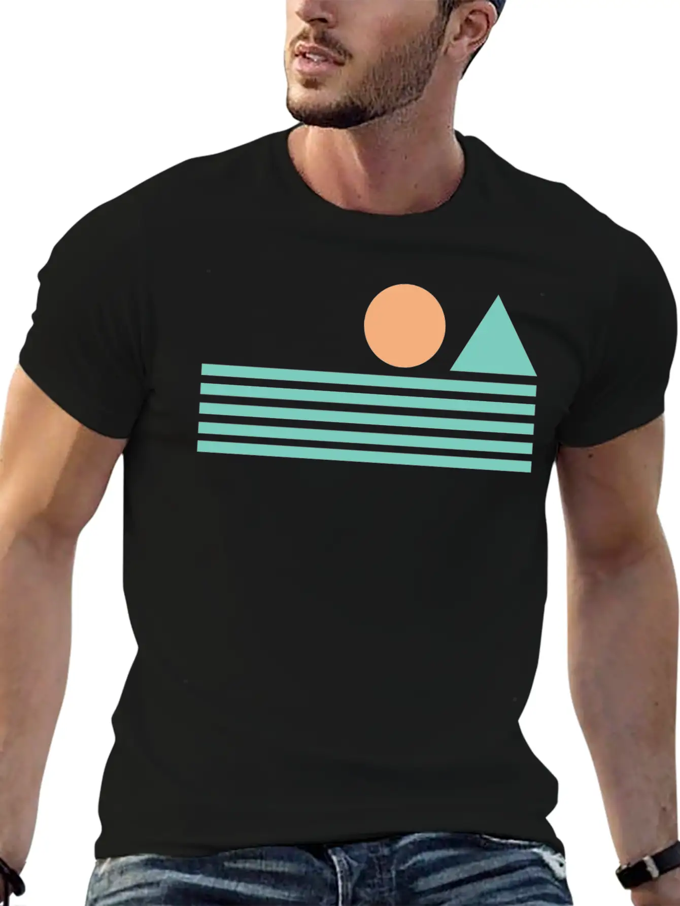 Retro Sunrise T-Shirt Unisex Casual T-Shirt – Clean Design For Daily Comfort