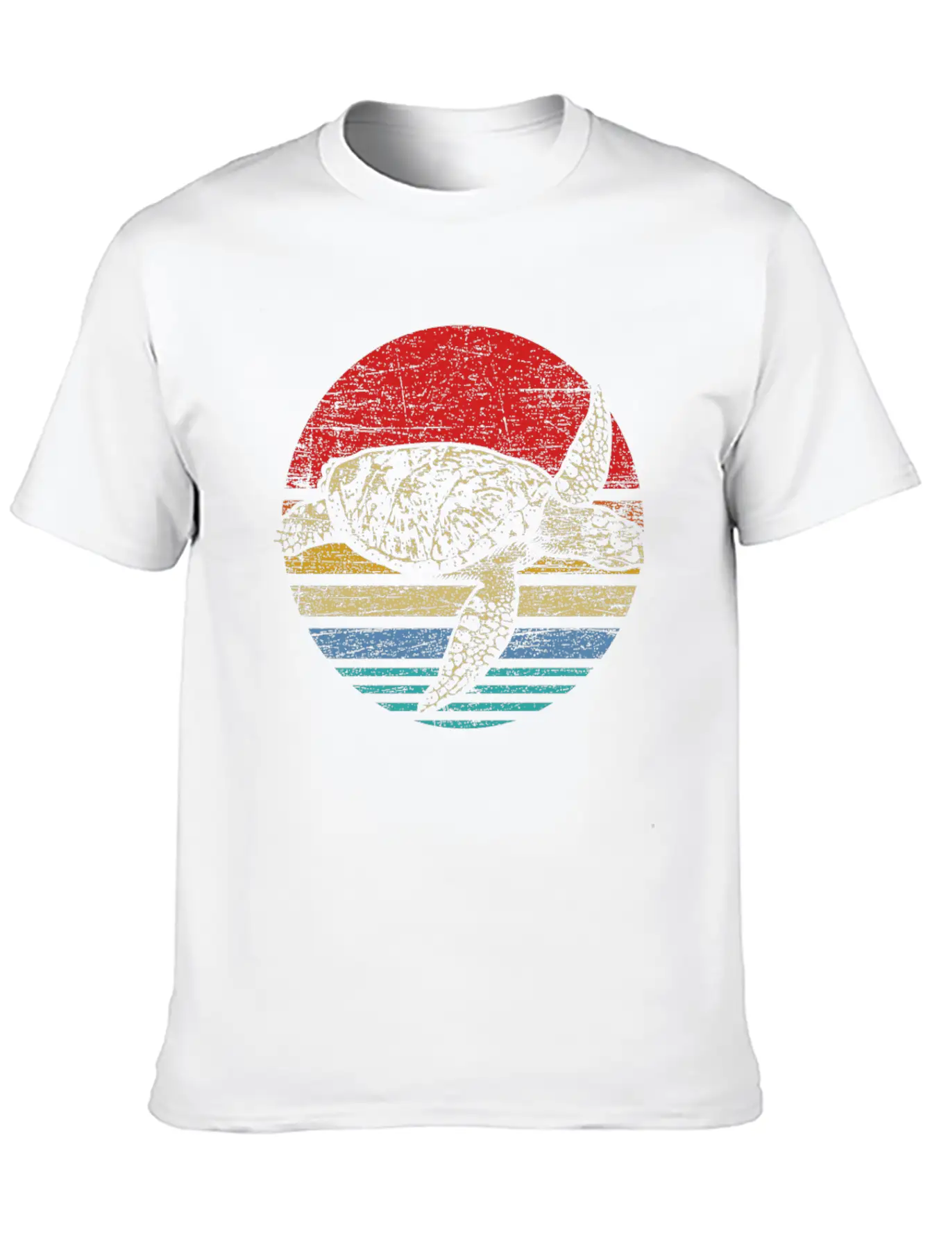 Retro Turtle Essential Cotton Tee For Daily Outfits – Unisex Style