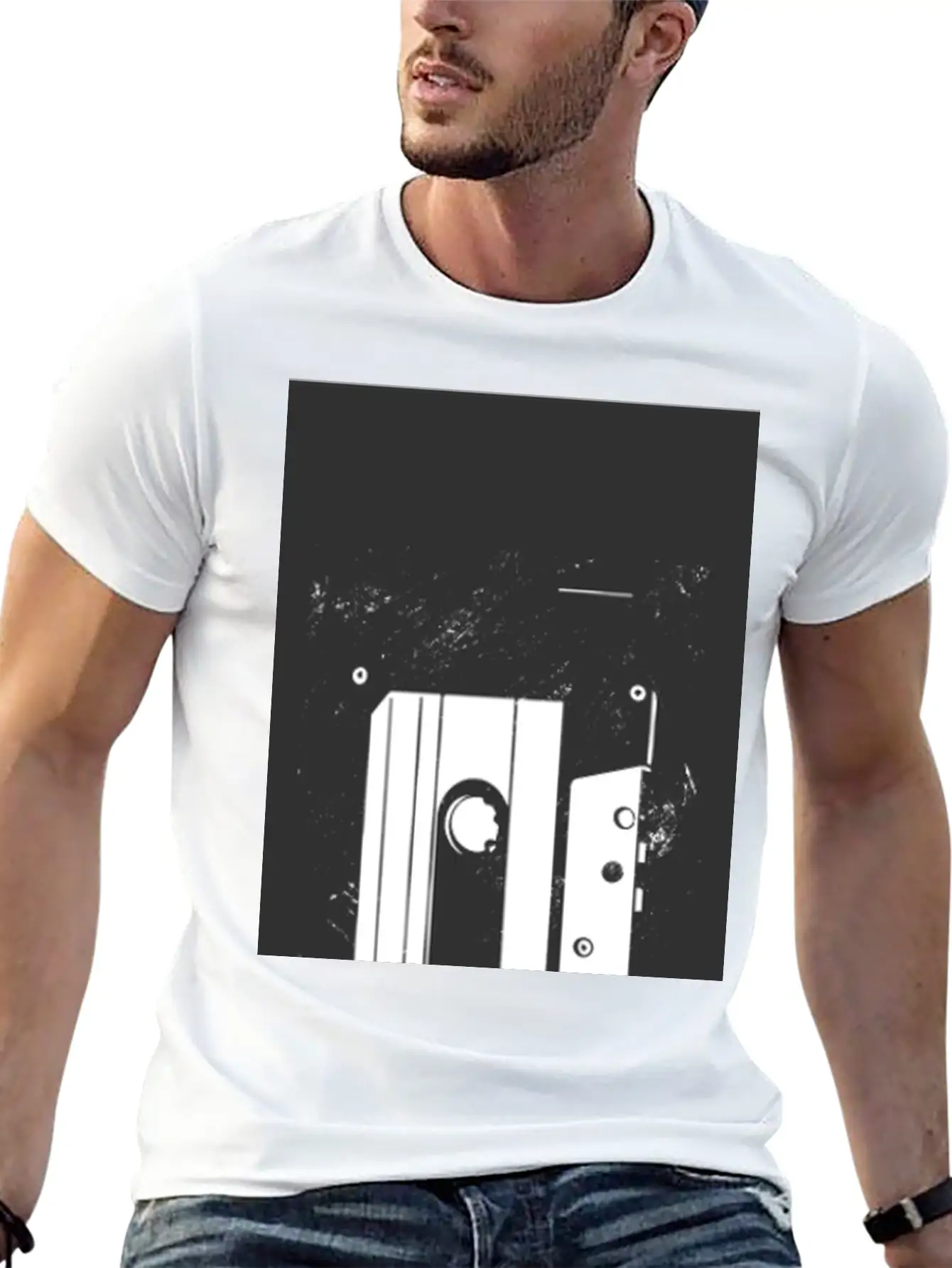 Retro Vintage Cassette 80s 90s Memory Old Lightweight Cotton T-Shirt – Daily Comfort Graphic Shirt