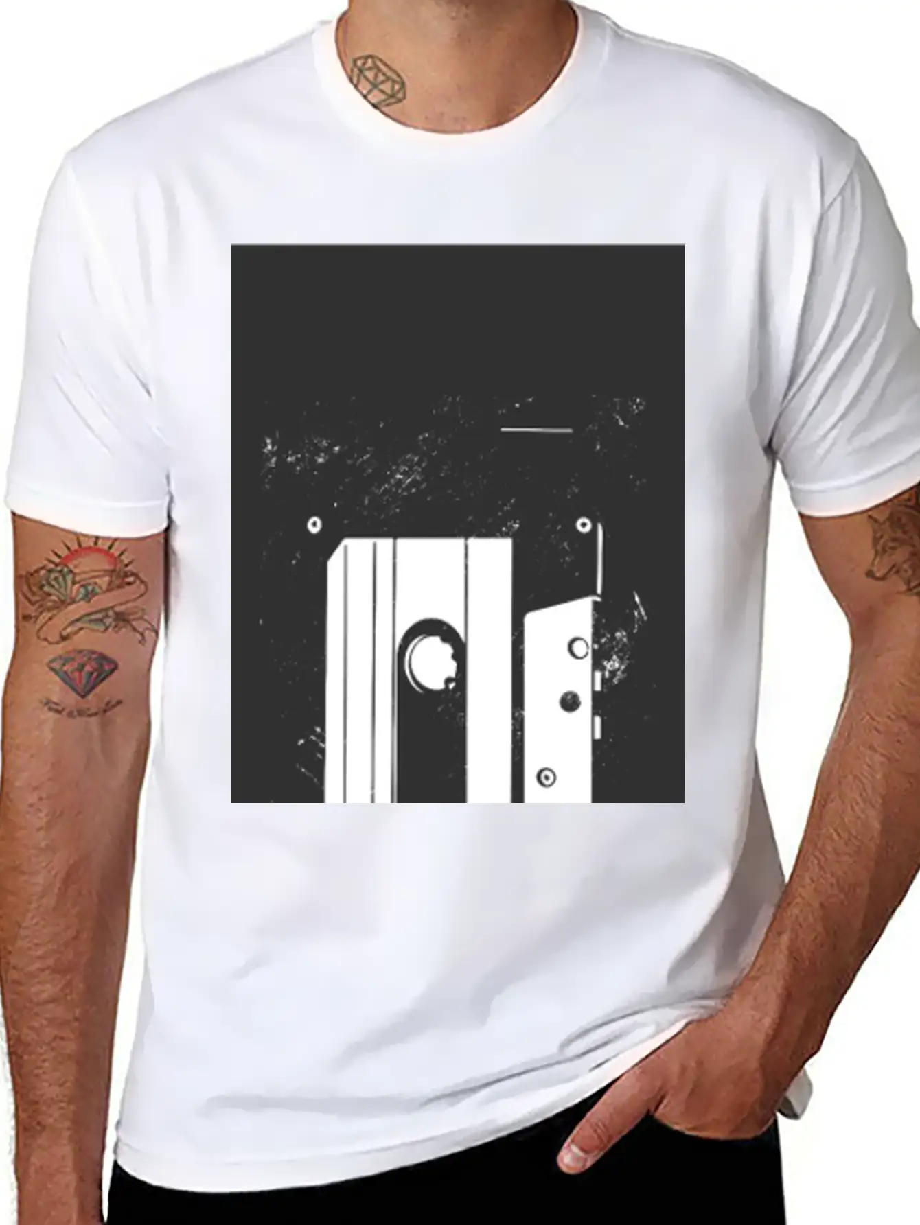 Retro Vintage Cassette 80s 90s Memory Old Lightweight Cotton T-Shirt – Daily Comfort Graphic Shirt