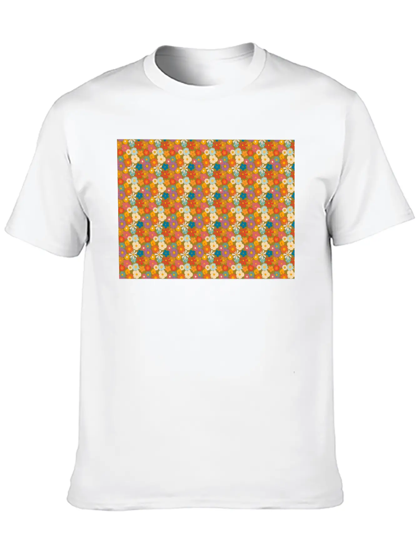 Retro Vintage Flower Art Cosmos Daisy And Unisex Casual T-Shirt – Clean Design For Daily Comfort