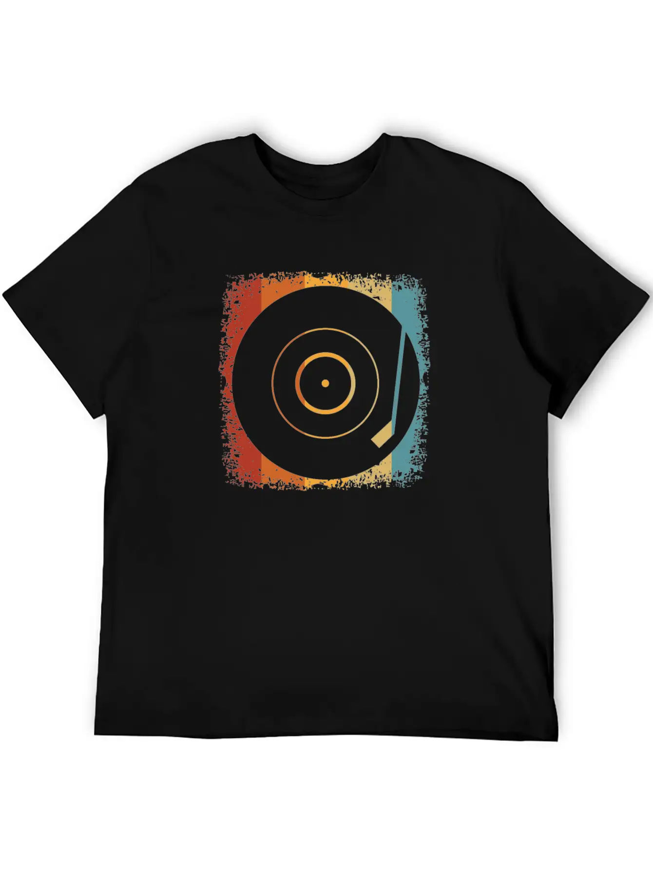 Retro Vinyl Disc LP Records Unisex Casual T-Shirt – Clean Design For Daily Comfort