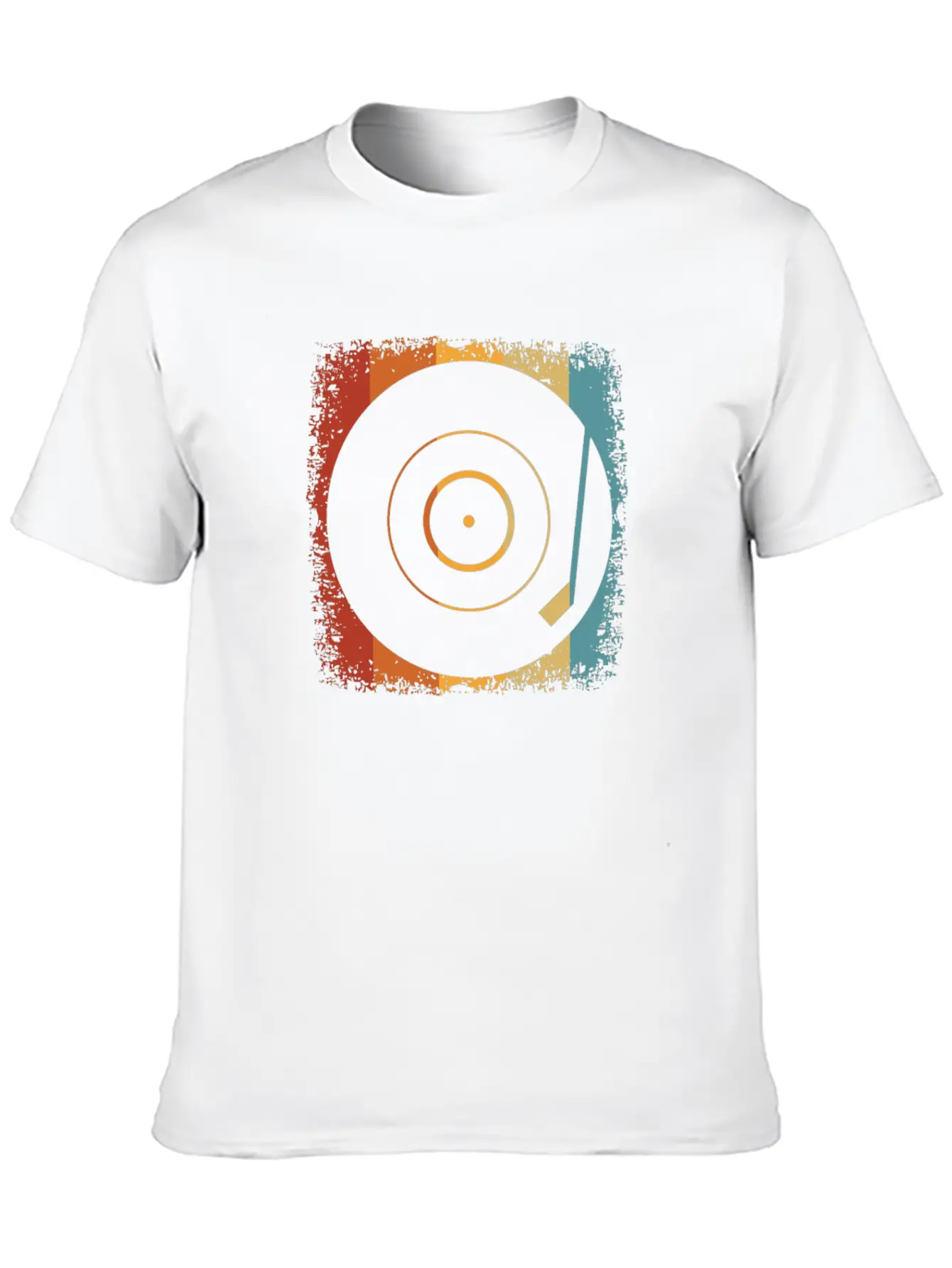 Retro Vinyl Disc LP Records Unisex Casual T-Shirt – Clean Design For Daily Comfort