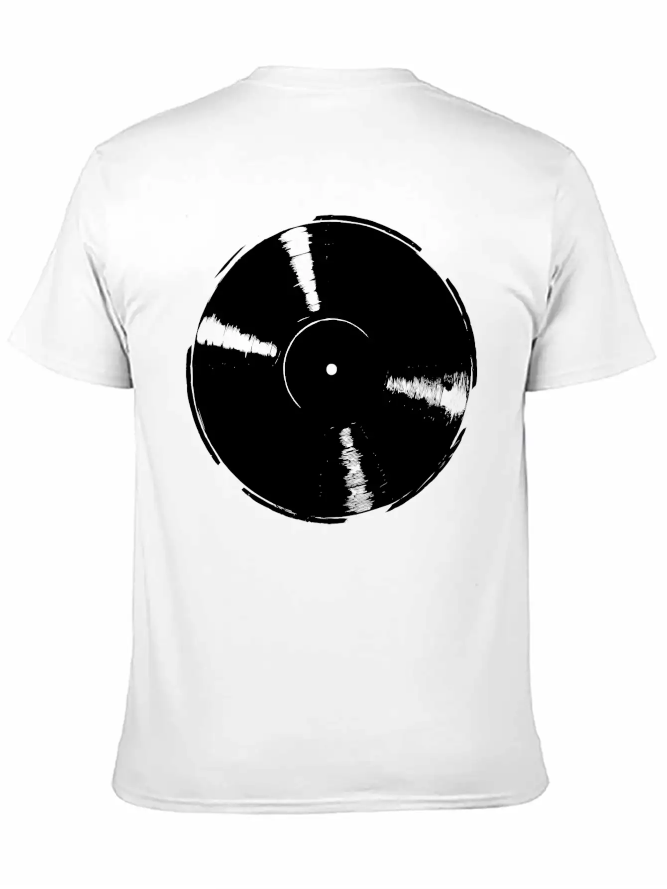 Retro Vinyl Record Unisex Casual T-Shirt – Clean Design For Daily Comfort