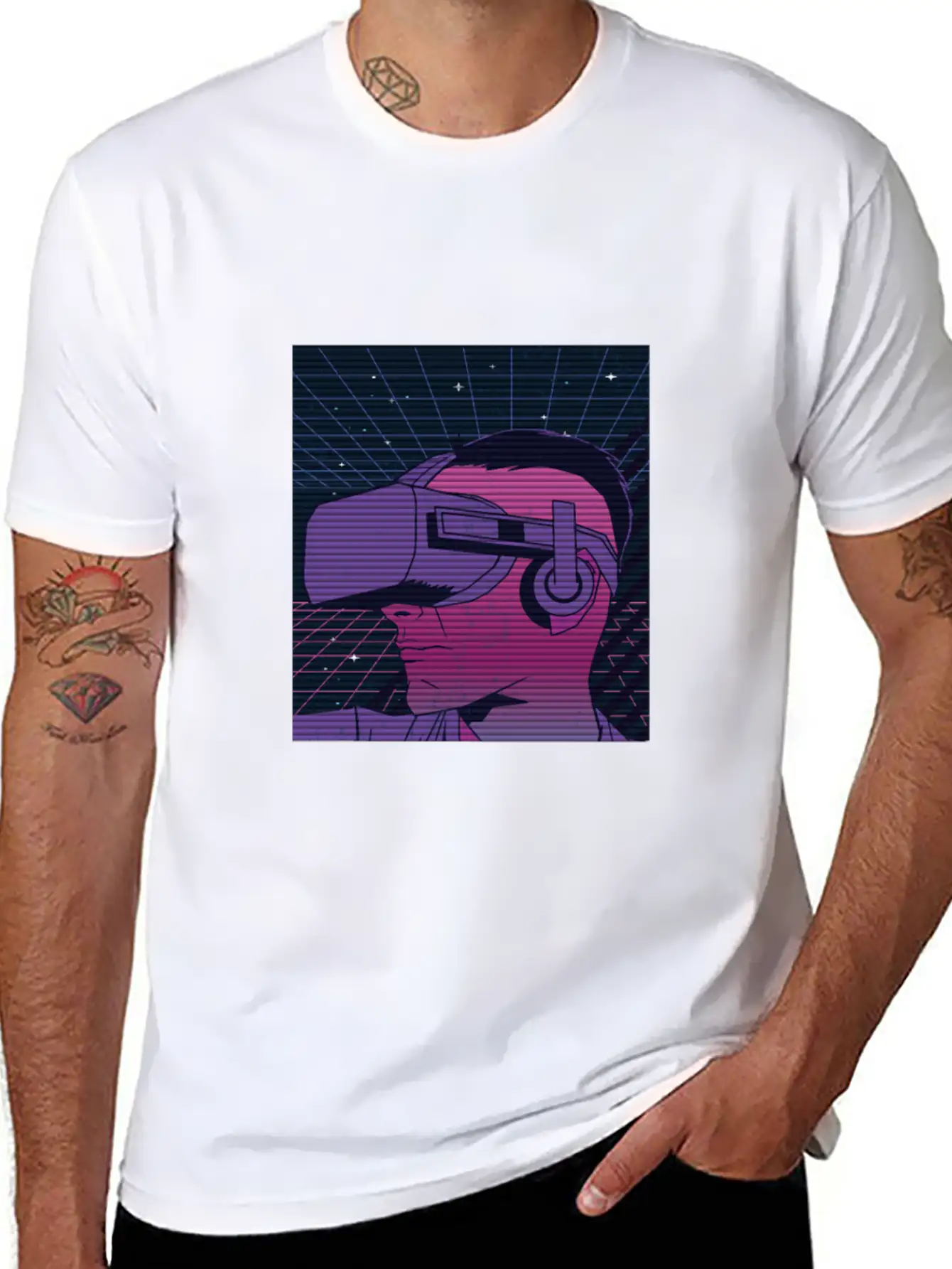 Retro Wave Virtual Reality Japan Vaporwave Unisex Casual T-Shirt – Clean Design For Daily Comfort