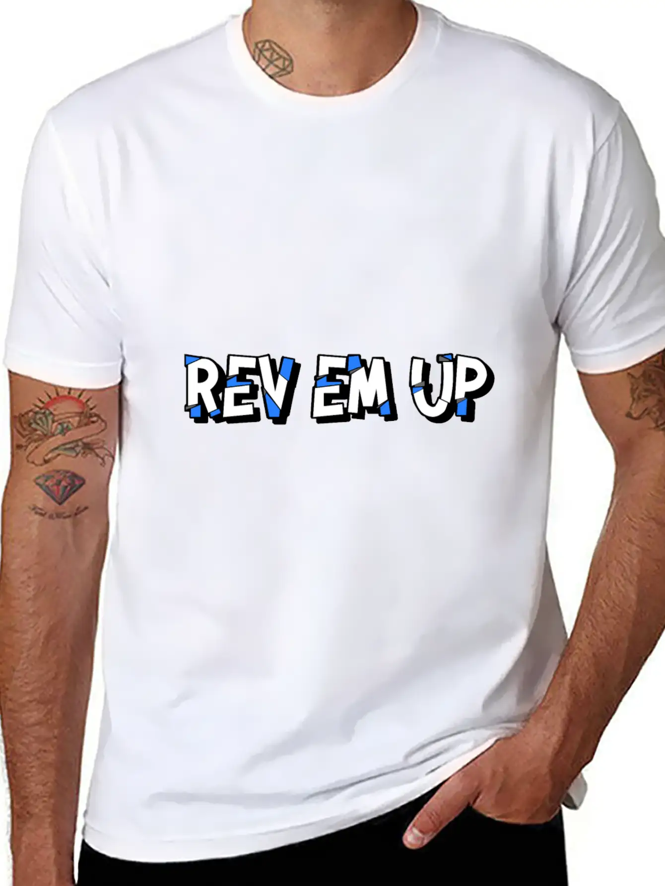 "Rev Em Up" Motorsport 4's Essential Cotton Tee For Daily Outfits – Unisex Style