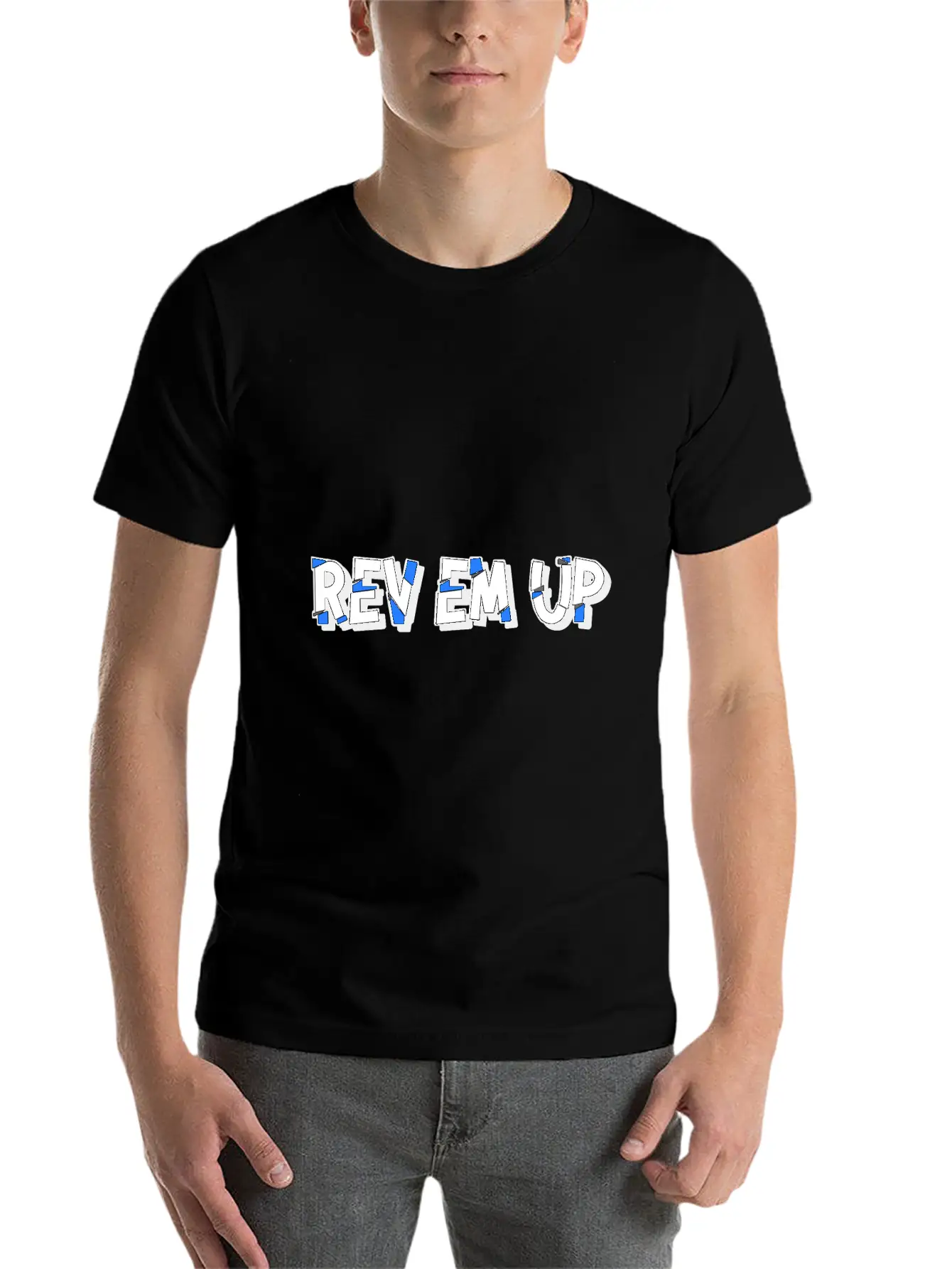 "Rev Em Up" Motorsport 4's Essential Cotton Tee For Daily Outfits – Unisex Style