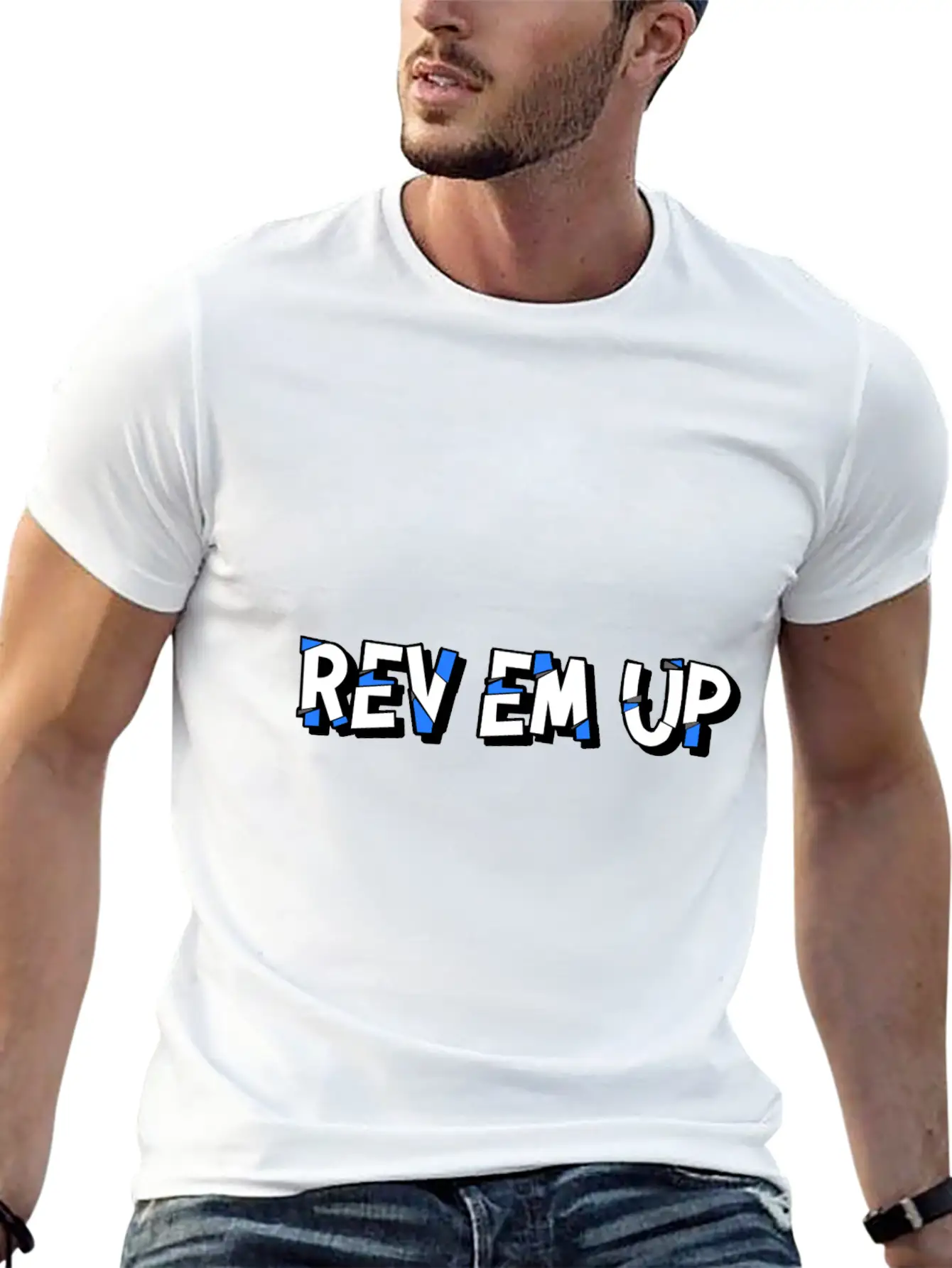 "Rev Em Up" Motorsport 4's Essential Cotton Tee For Daily Outfits – Unisex Style