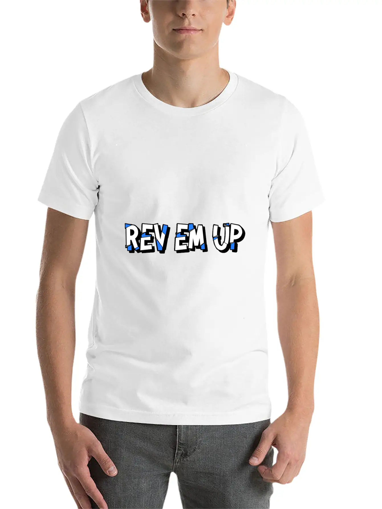 "Rev Em Up" Motorsport 4's Essential Cotton Tee For Daily Outfits – Unisex Style