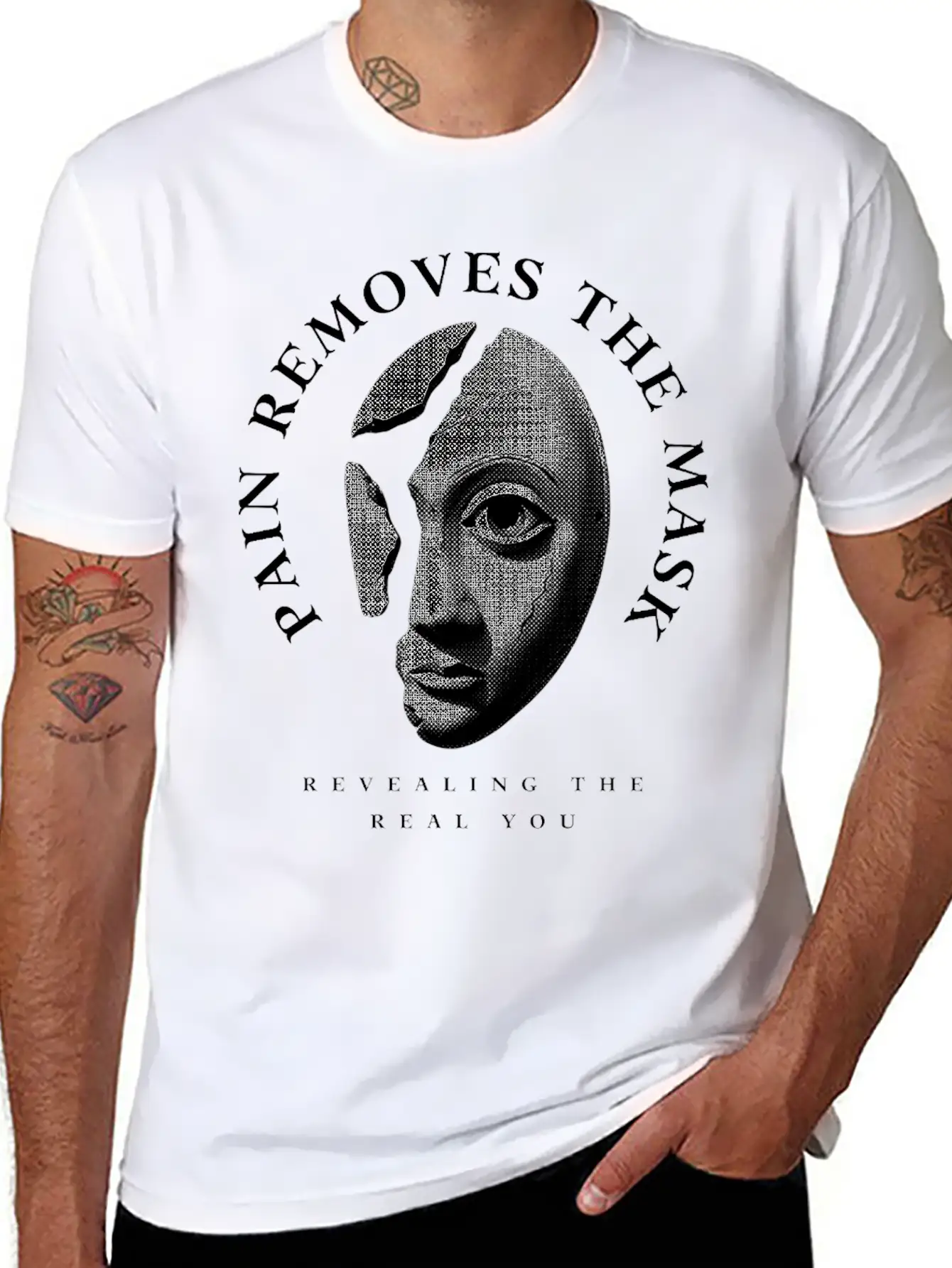 Revealing The Real You Basic Graphic T-Shirt – Daily Comfort In Soft Cotton