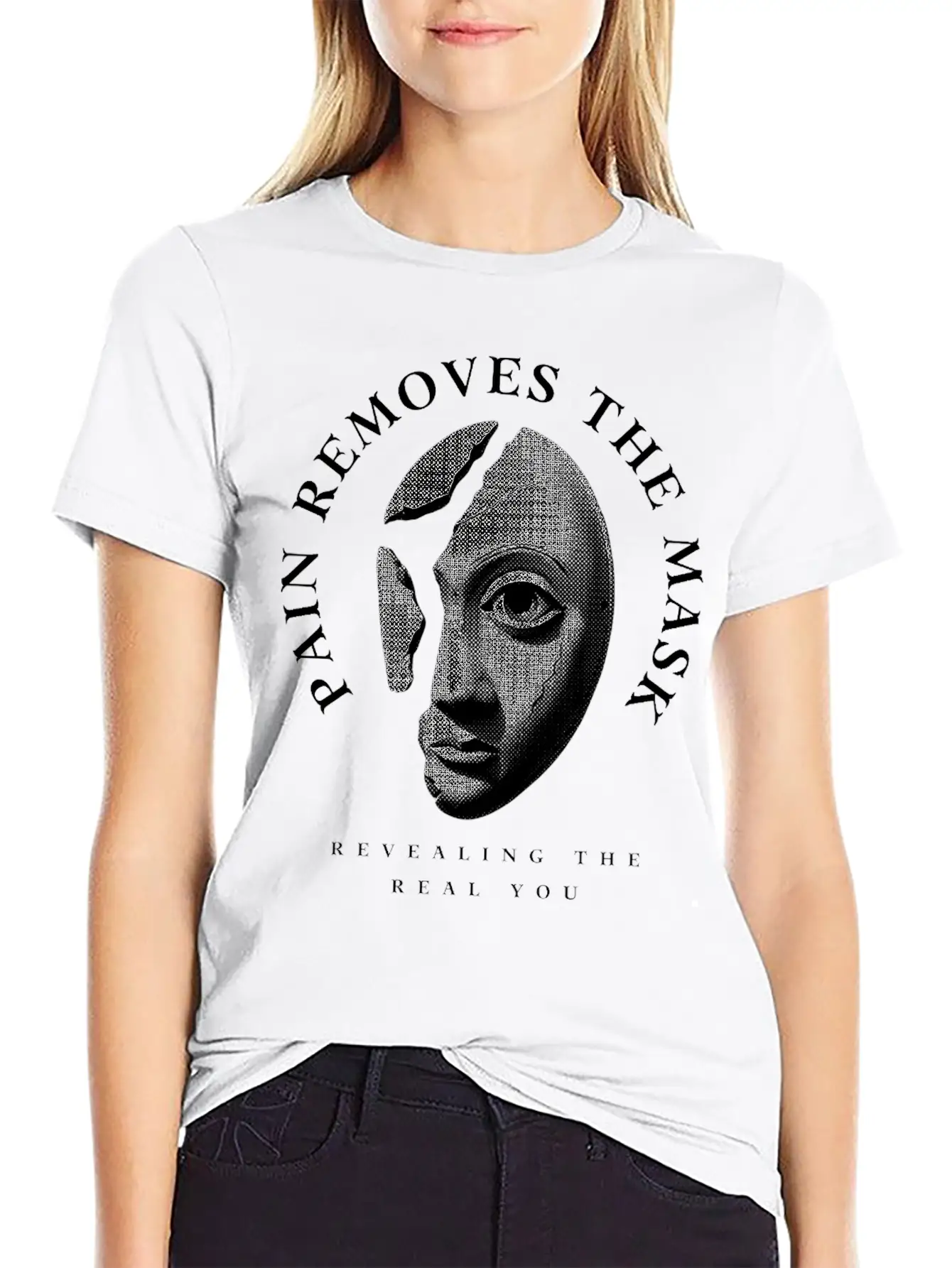 Revealing The Real You Basic Graphic T-Shirt – Daily Comfort In Soft Cotton