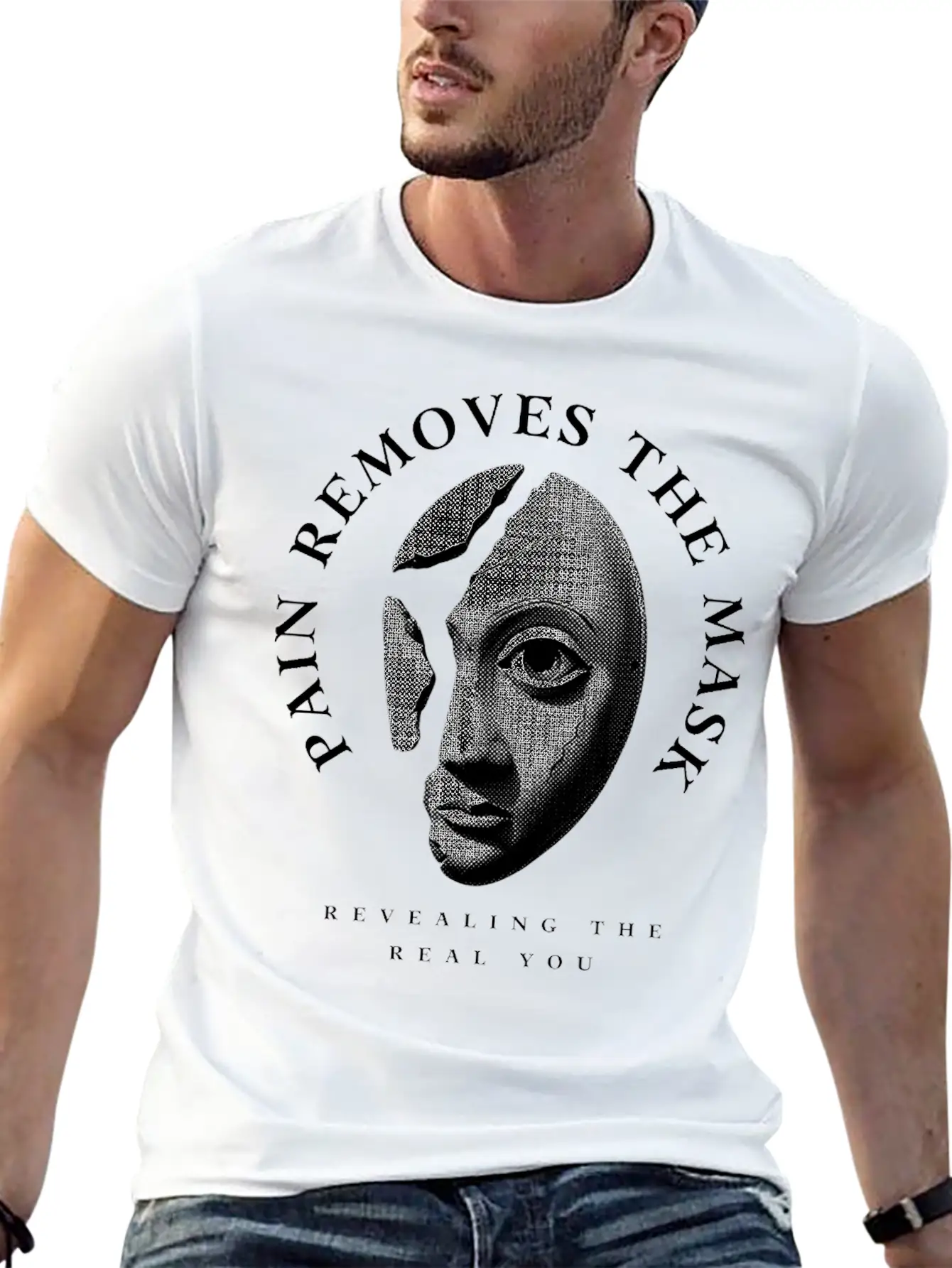 Revealing The Real You Basic Graphic T-Shirt – Daily Comfort In Soft Cotton