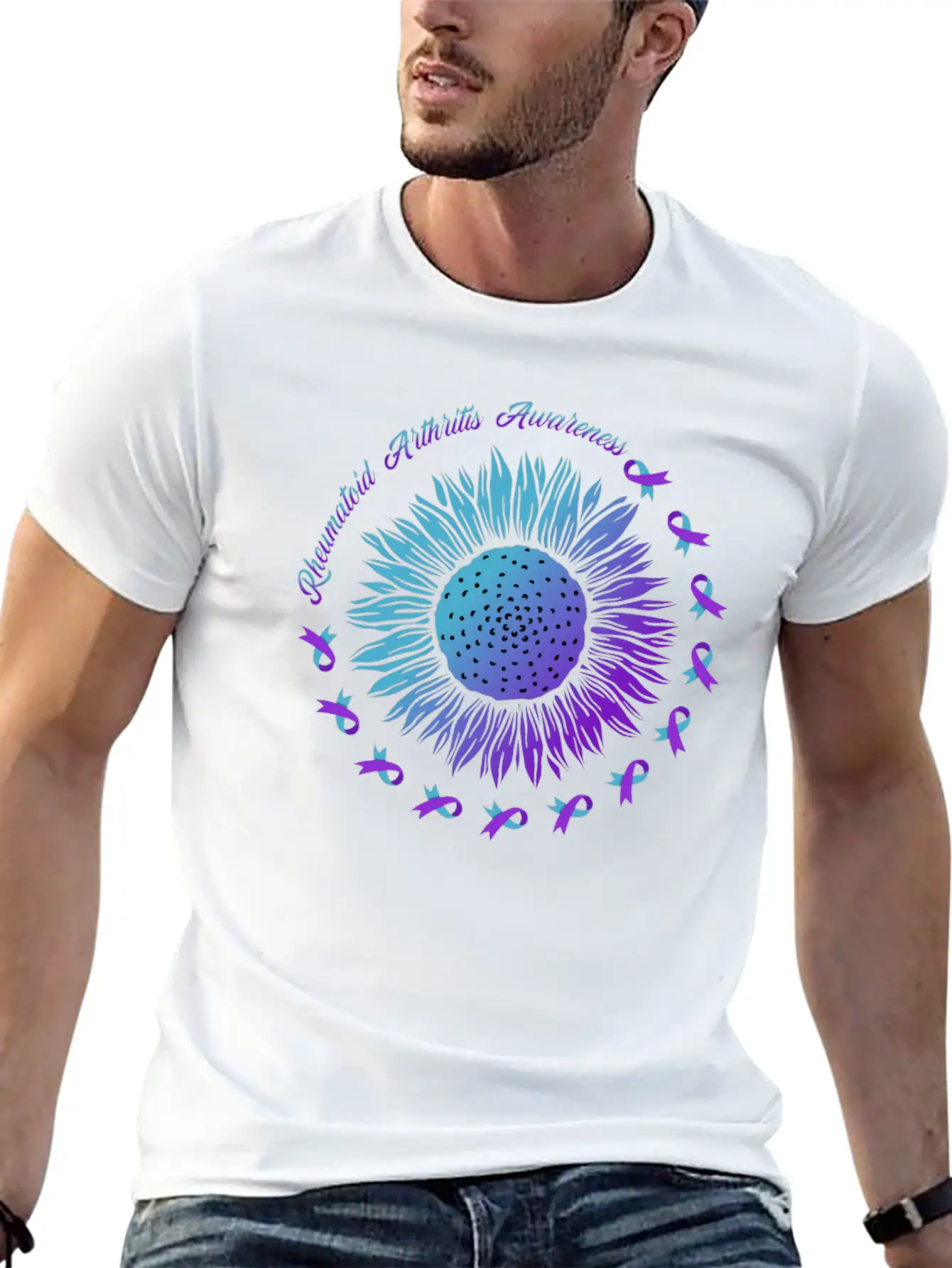 Rheumatoid Arthritis Warrior Rheumatoid Arthritis Modern Fit Casual T-Shirt ��� Clean And Versatile Design
