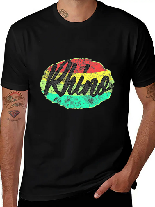 Rhino Classic Fit Graphic Tee For Daily Comfort – Unisex Cotton Shirt