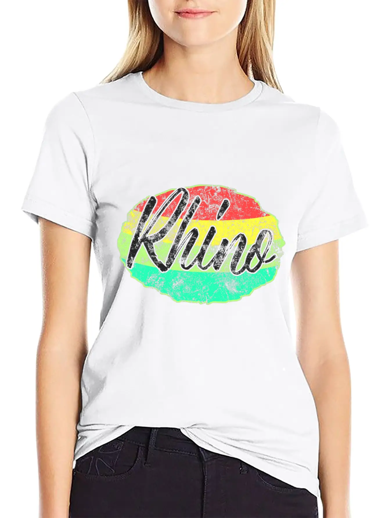 Rhino Classic Fit Graphic Tee For Daily Comfort – Unisex Cotton Shirt