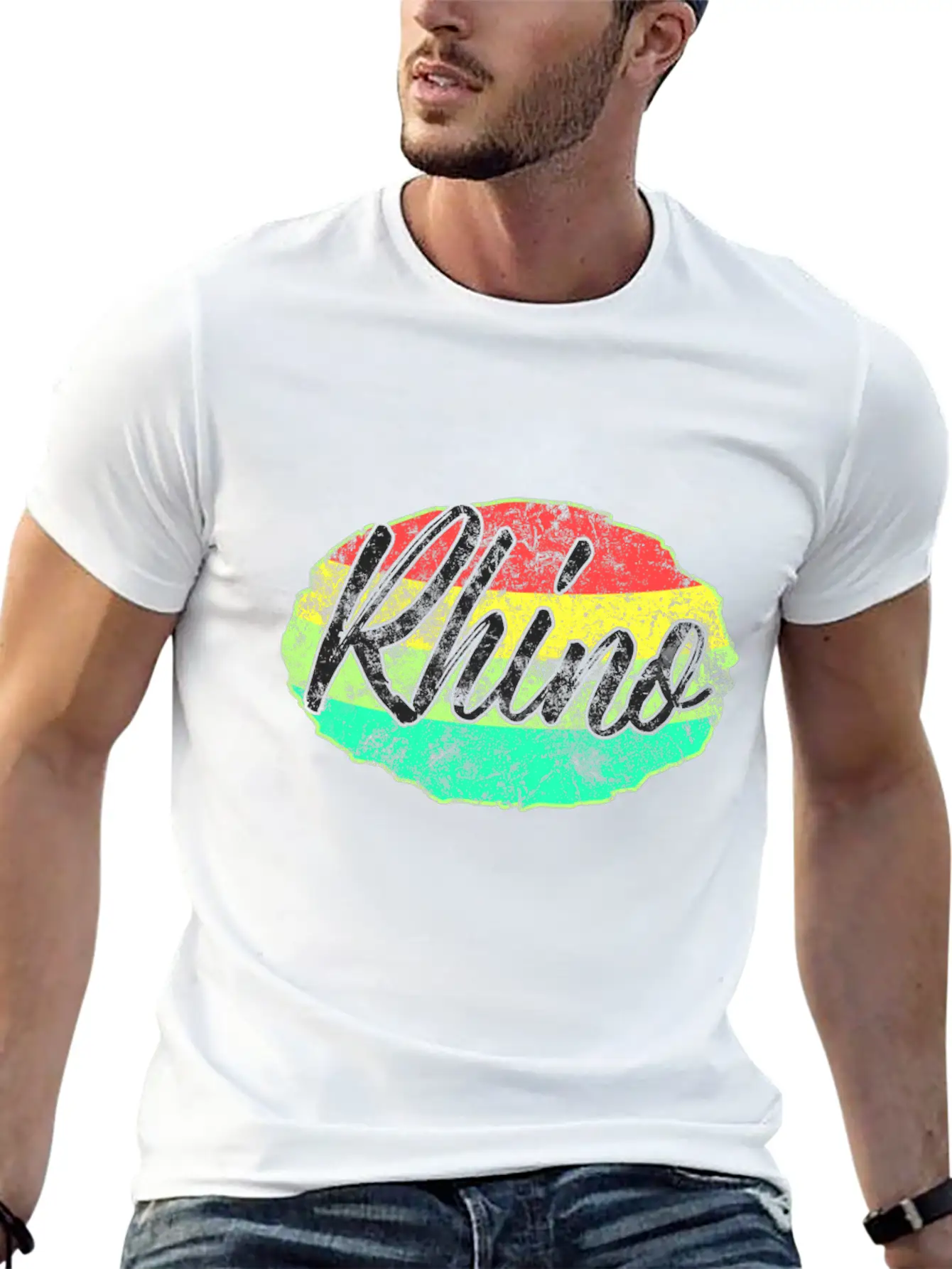 Rhino Classic Fit Graphic Tee For Daily Comfort – Unisex Cotton Shirt