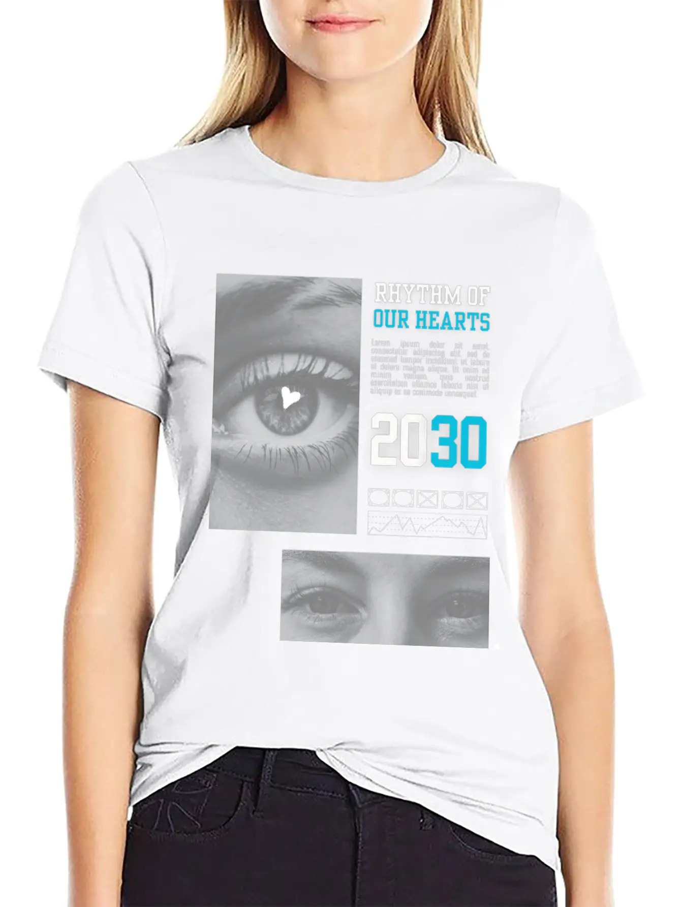 RHYTHM OF OUR HEARTS Unisex Casual T-Shirt – Clean Design For Daily Comfort
