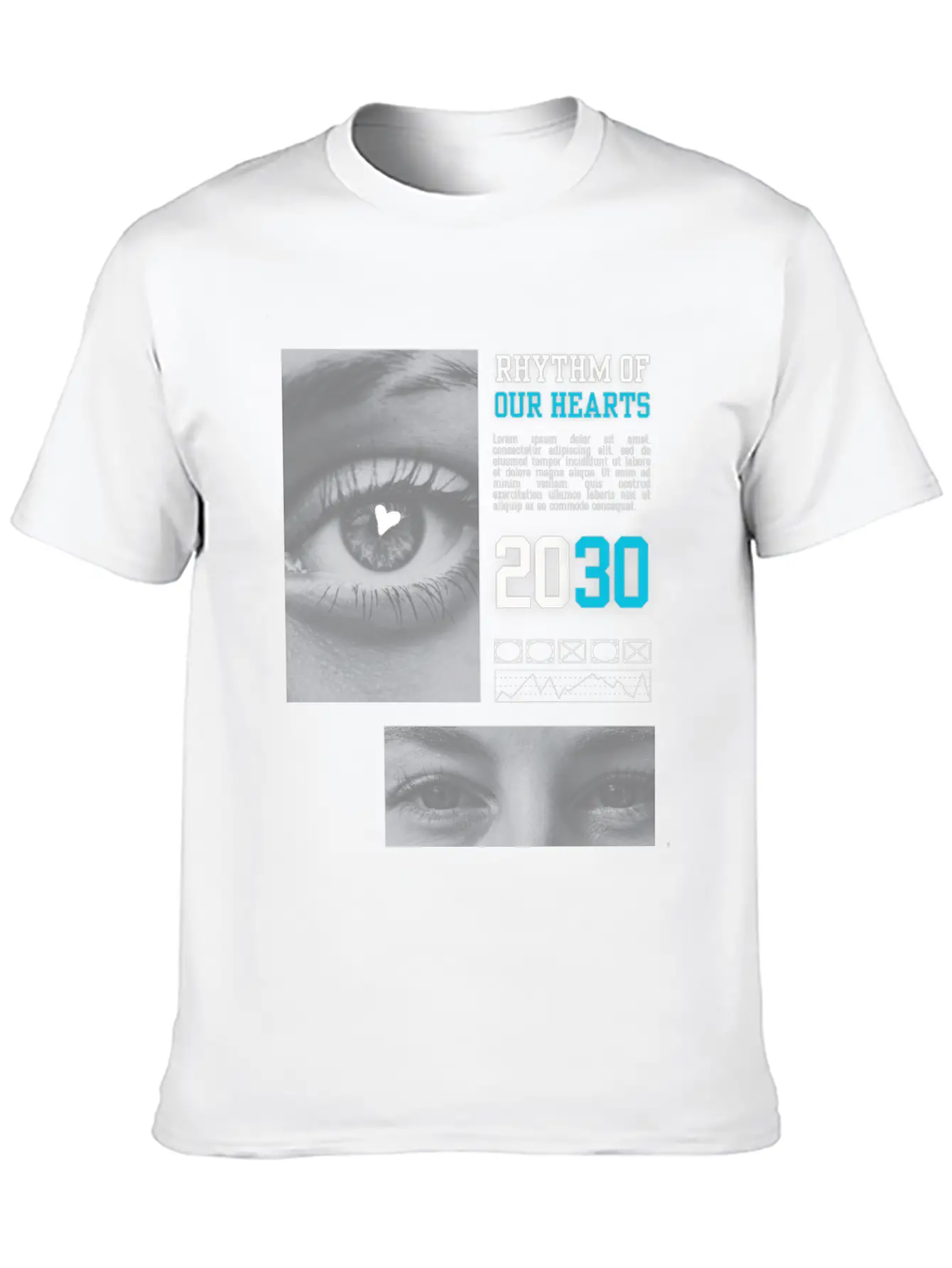 RHYTHM OF OUR HEARTS Unisex Casual T-Shirt – Clean Design For Daily Comfort