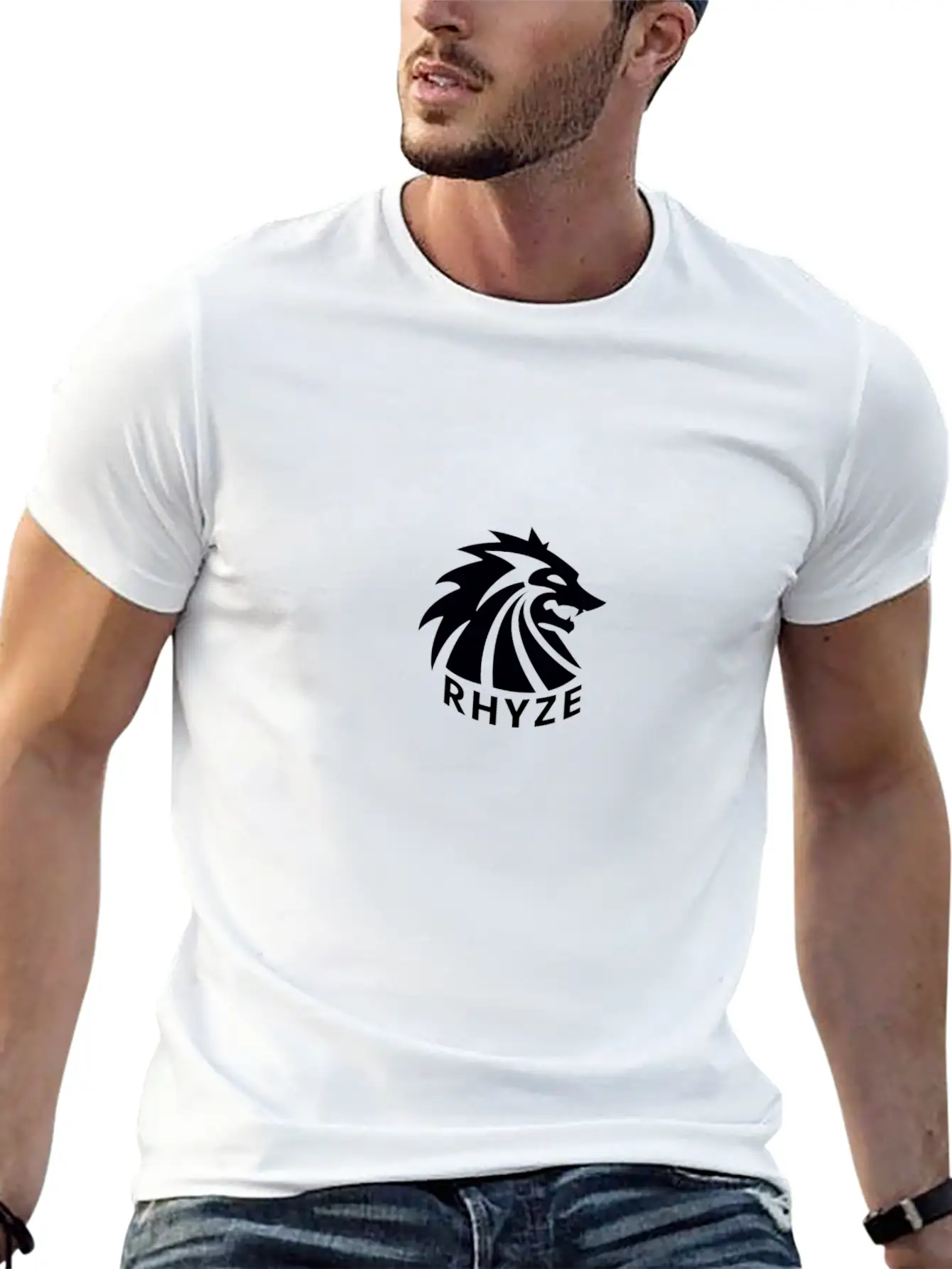 Rhyze Wolf Tshirt Unisex Casual T-Shirt – Clean Design For Daily Comfort