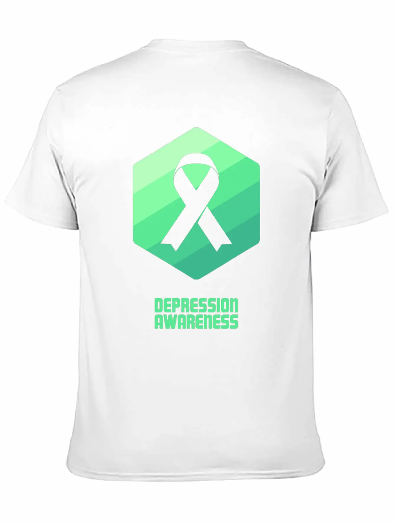Ribbon - Mental Health Depression Awareness Essential Cotton Tee For Daily Outfits – Unisex Style