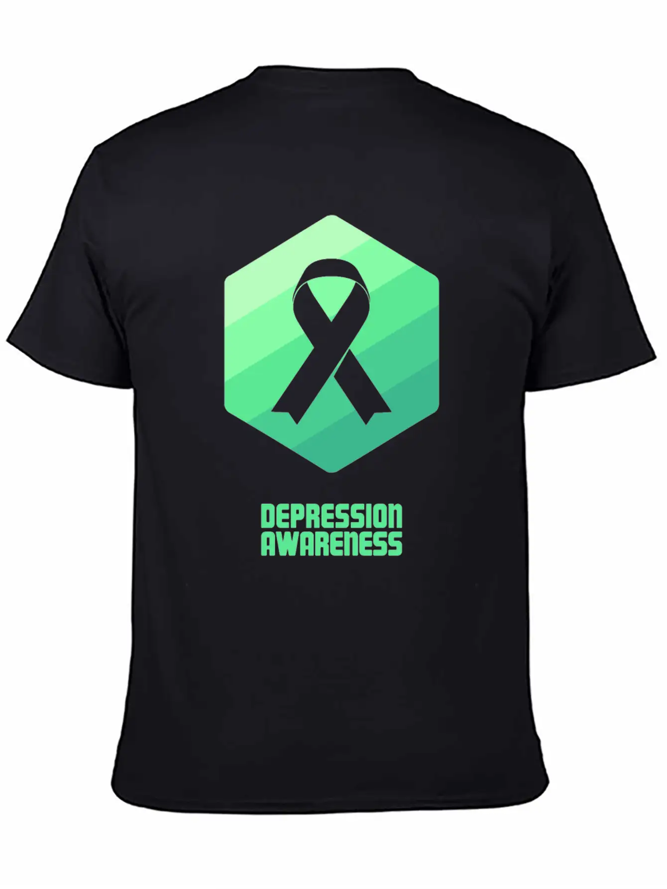Ribbon - Mental Health Depression Awareness Essential Cotton Tee For Daily Outfits – Unisex Style