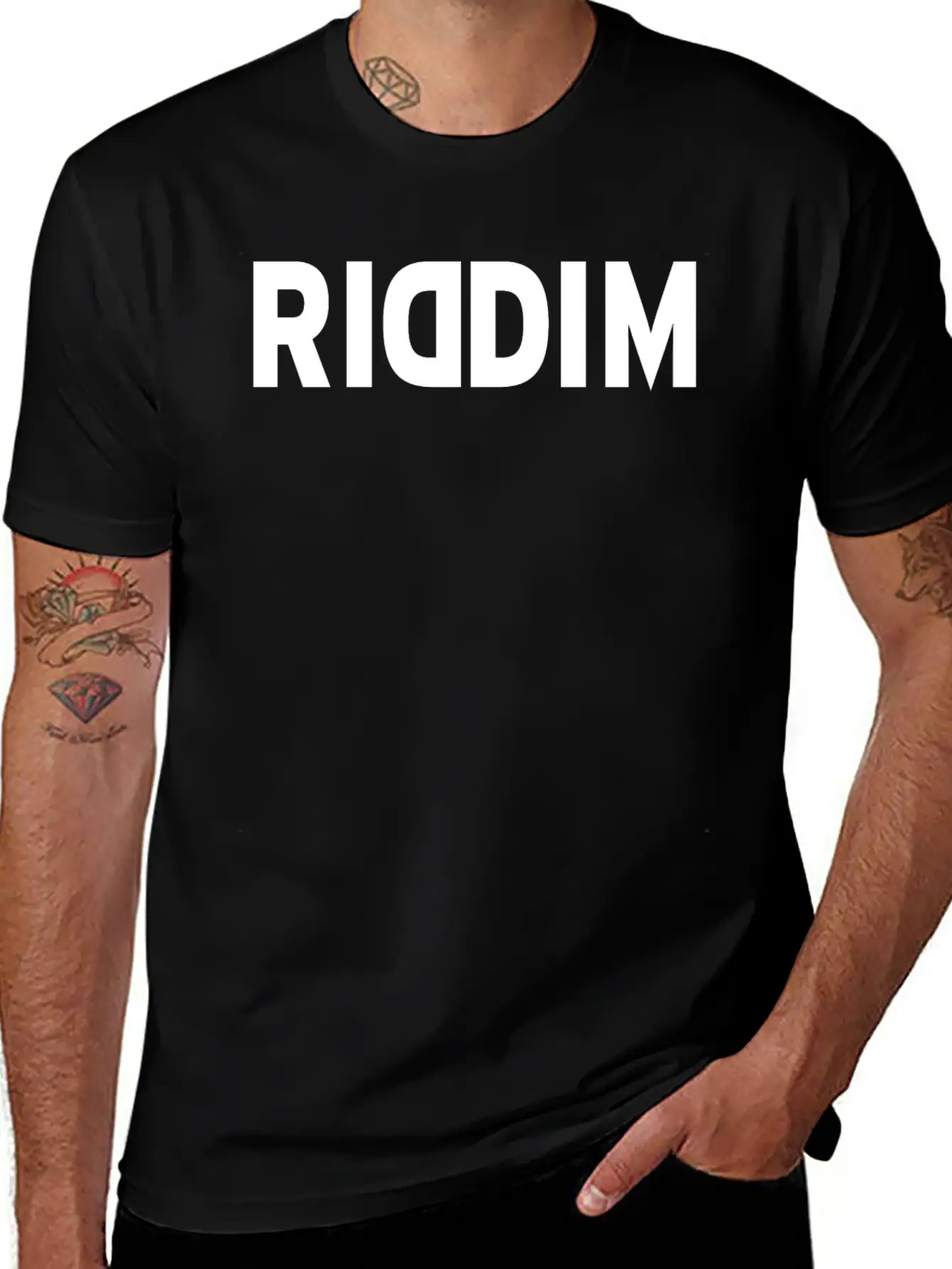 RIDDIM Essential Cotton Tee For Daily Outfits – Unisex Style