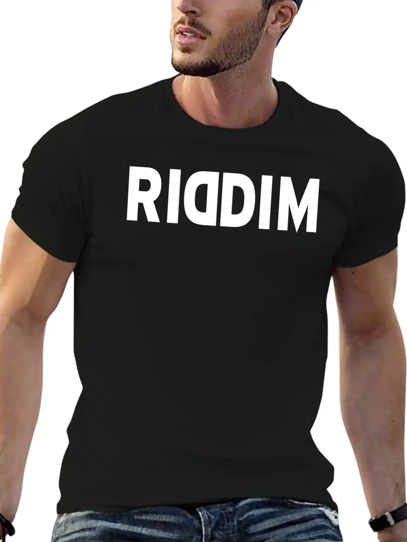 RIDDIM Essential Cotton Tee For Daily Outfits – Unisex Style