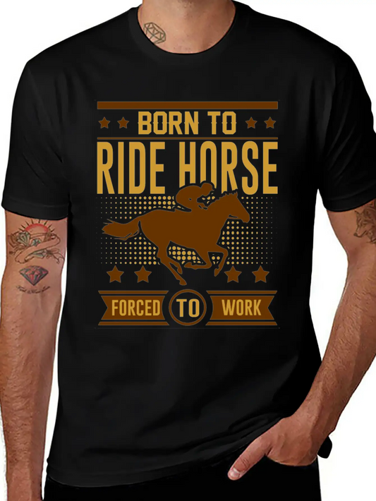 RIDE HORSE 21.png Lightweight Cotton T-Shirt – Daily Comfort Graphic Shirt