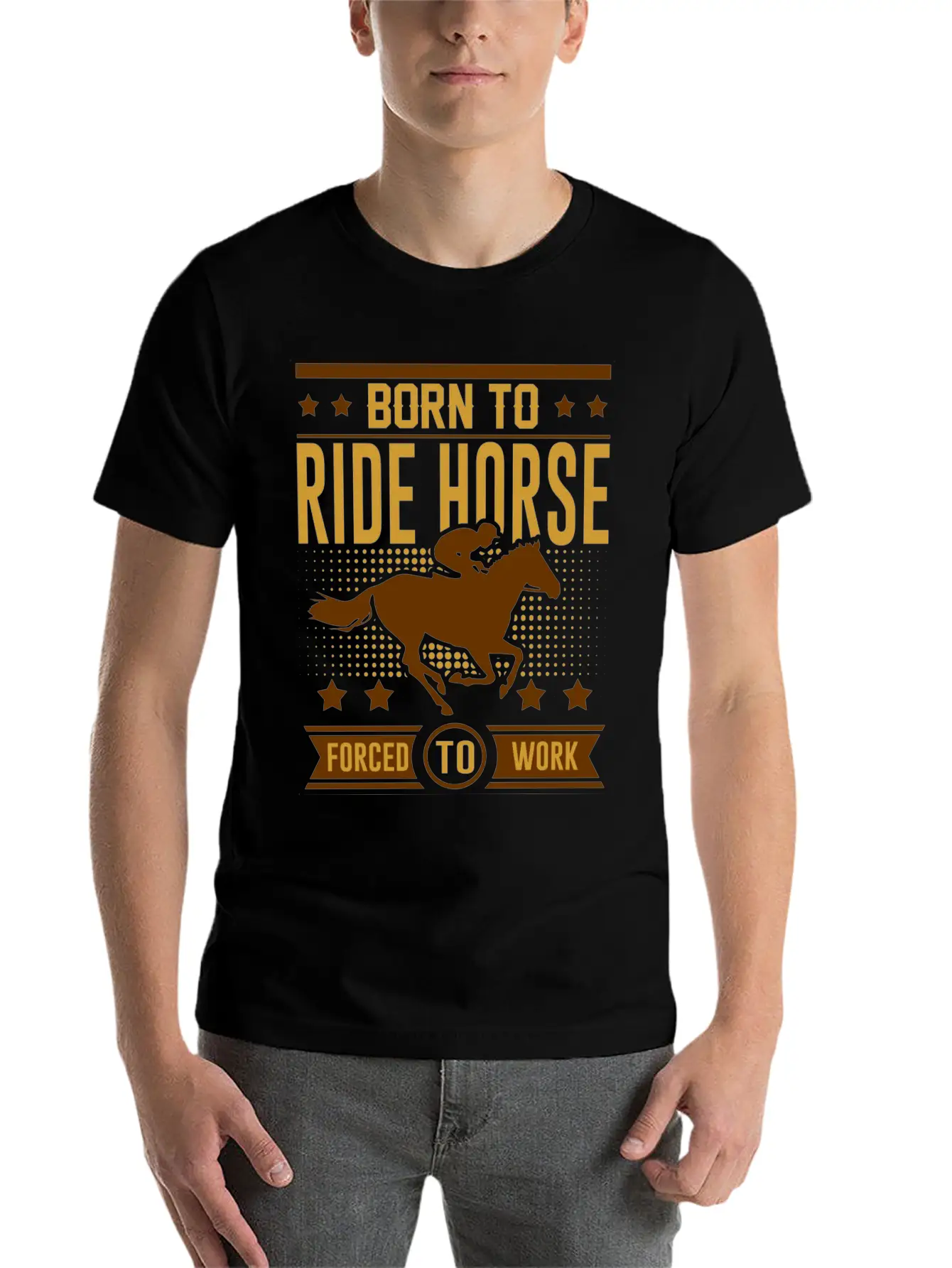 RIDE HORSE 21.png Lightweight Cotton T-Shirt – Daily Comfort Graphic Shirt