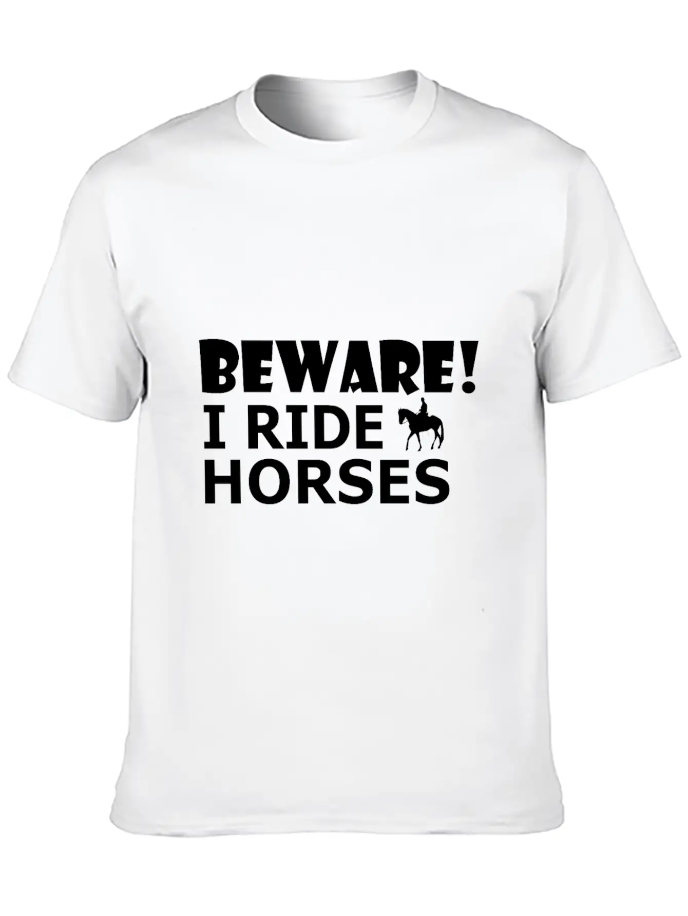 Ride Horses Unisex Casual T-Shirt – Clean Design For Daily Comfort