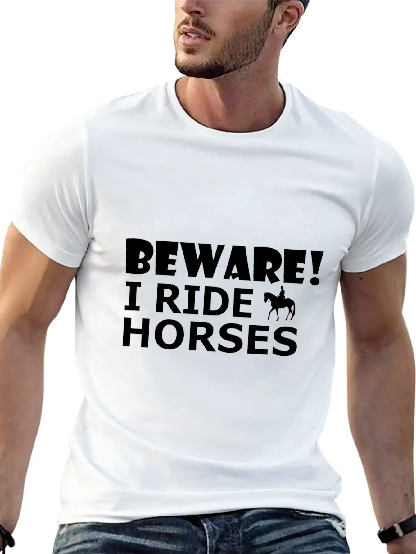 Ride Horses Unisex Casual T-Shirt – Clean Design For Daily Comfort