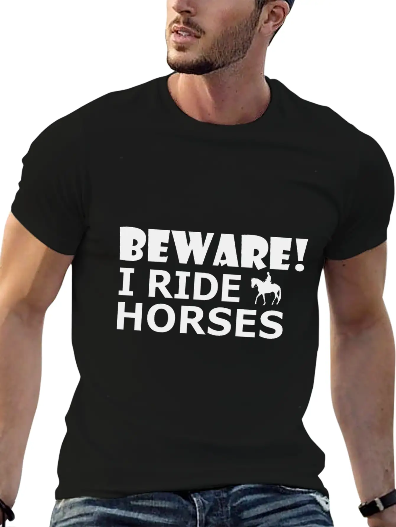 Ride Horses Unisex Casual T-Shirt – Clean Design For Daily Comfort