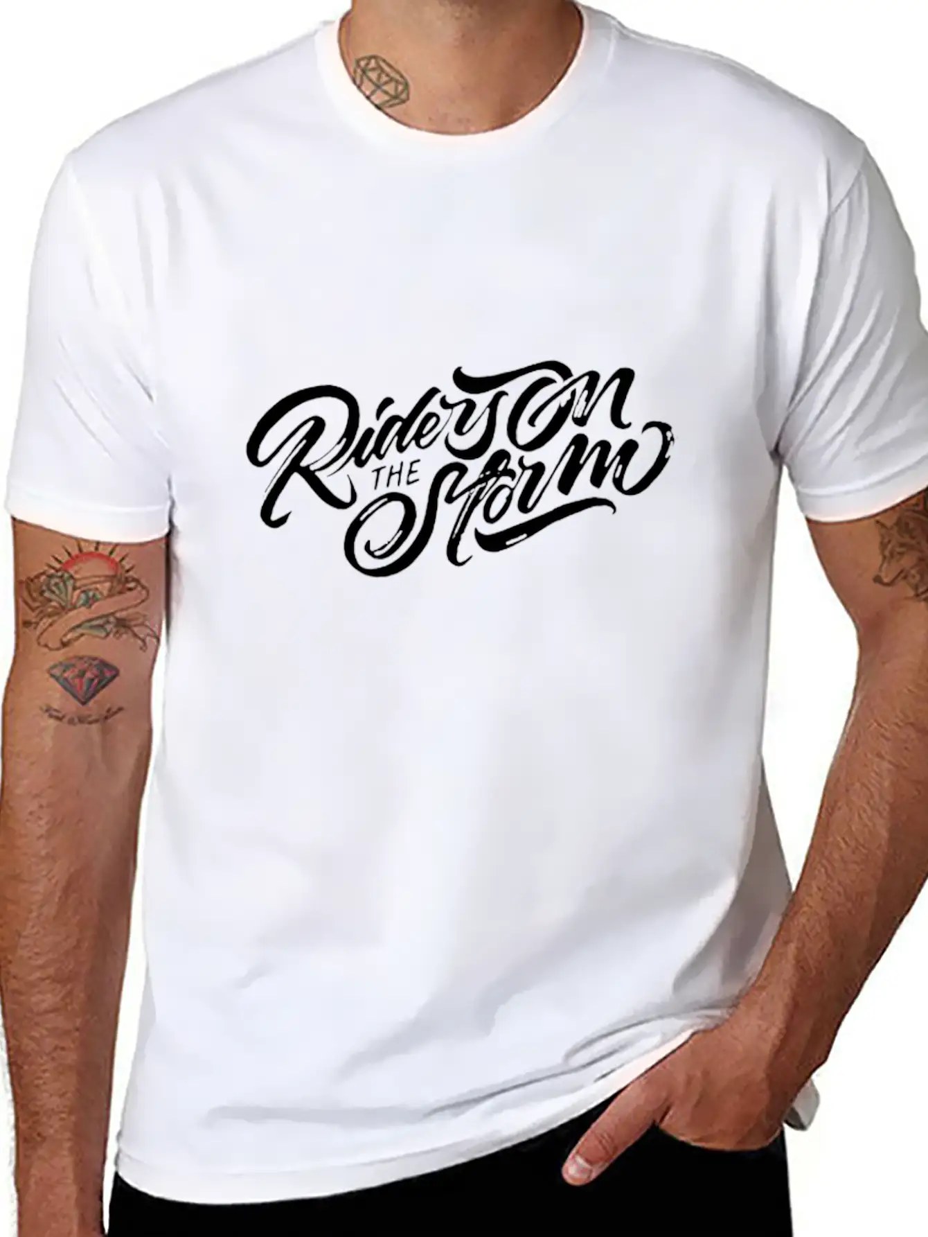 RIDERS ON THE STORM Soft Cotton Short Sleeve Tee – Unisex Wardrobe Staple