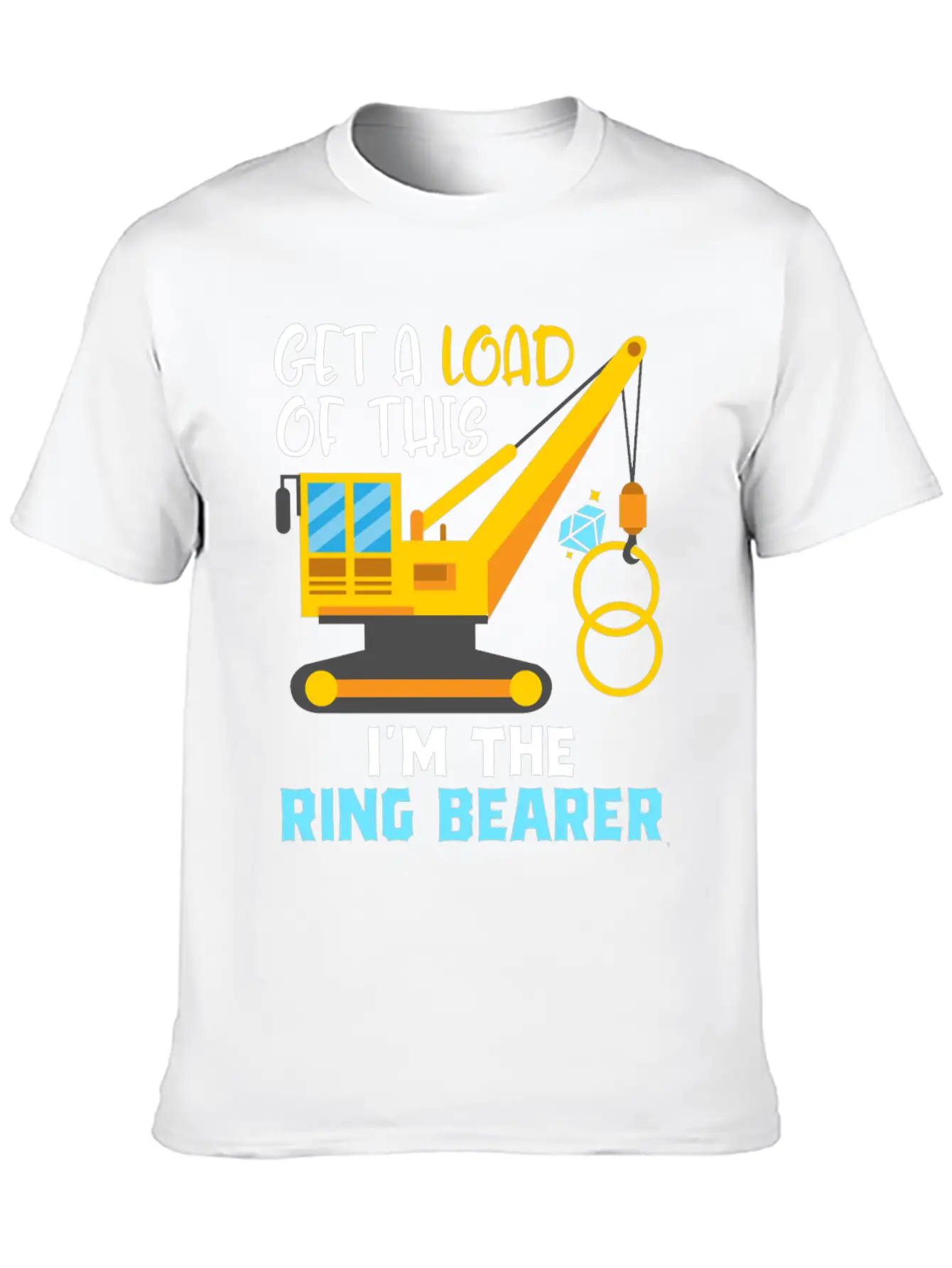Ring Bearer Boy Truck Load Wedding T-shirt Gift Basic Graphic T-Shirt – Daily Comfort In Soft Cotton
