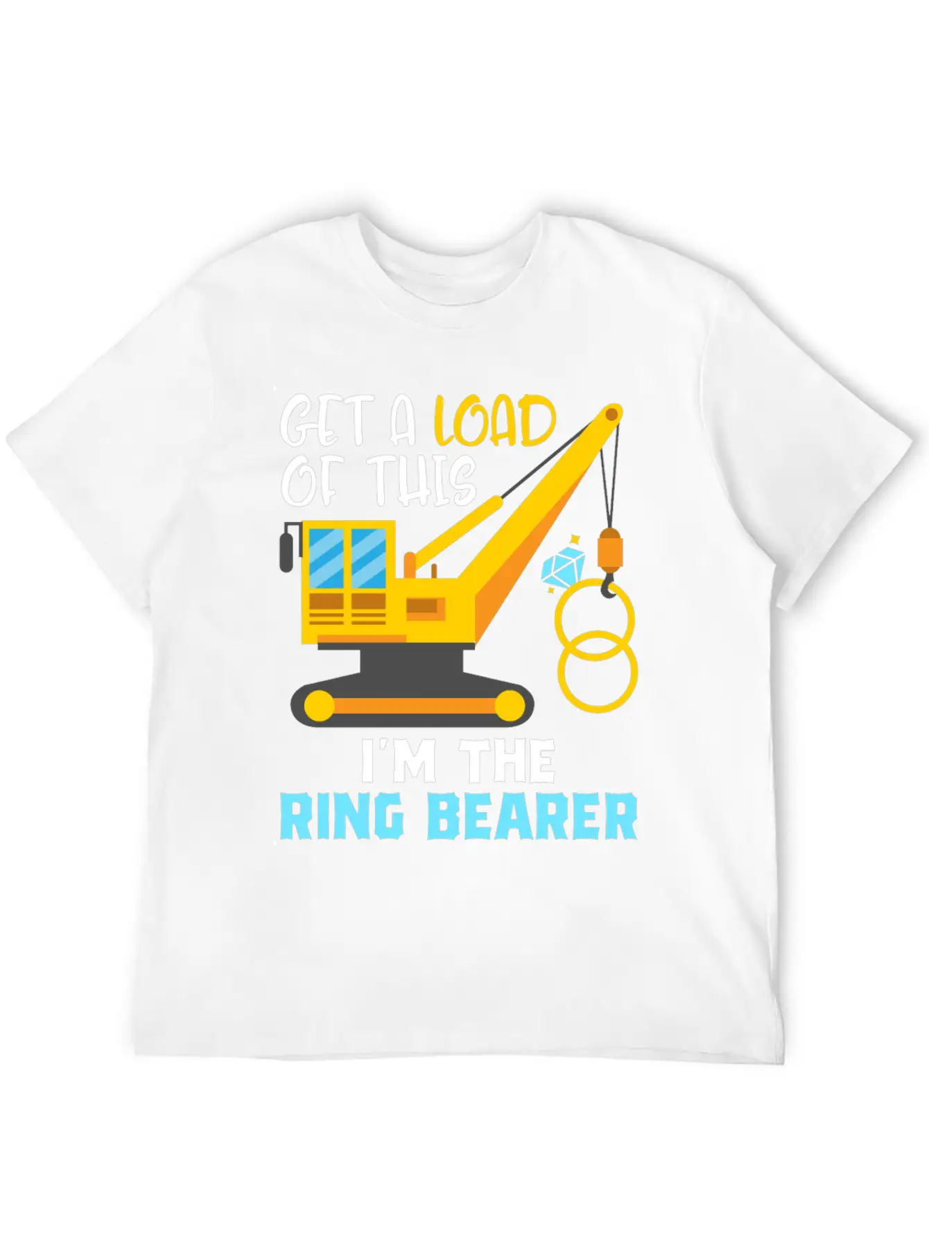 Ring Bearer Boy Truck Load Wedding T-shirt Gift Basic Graphic T-Shirt – Daily Comfort In Soft Cotton