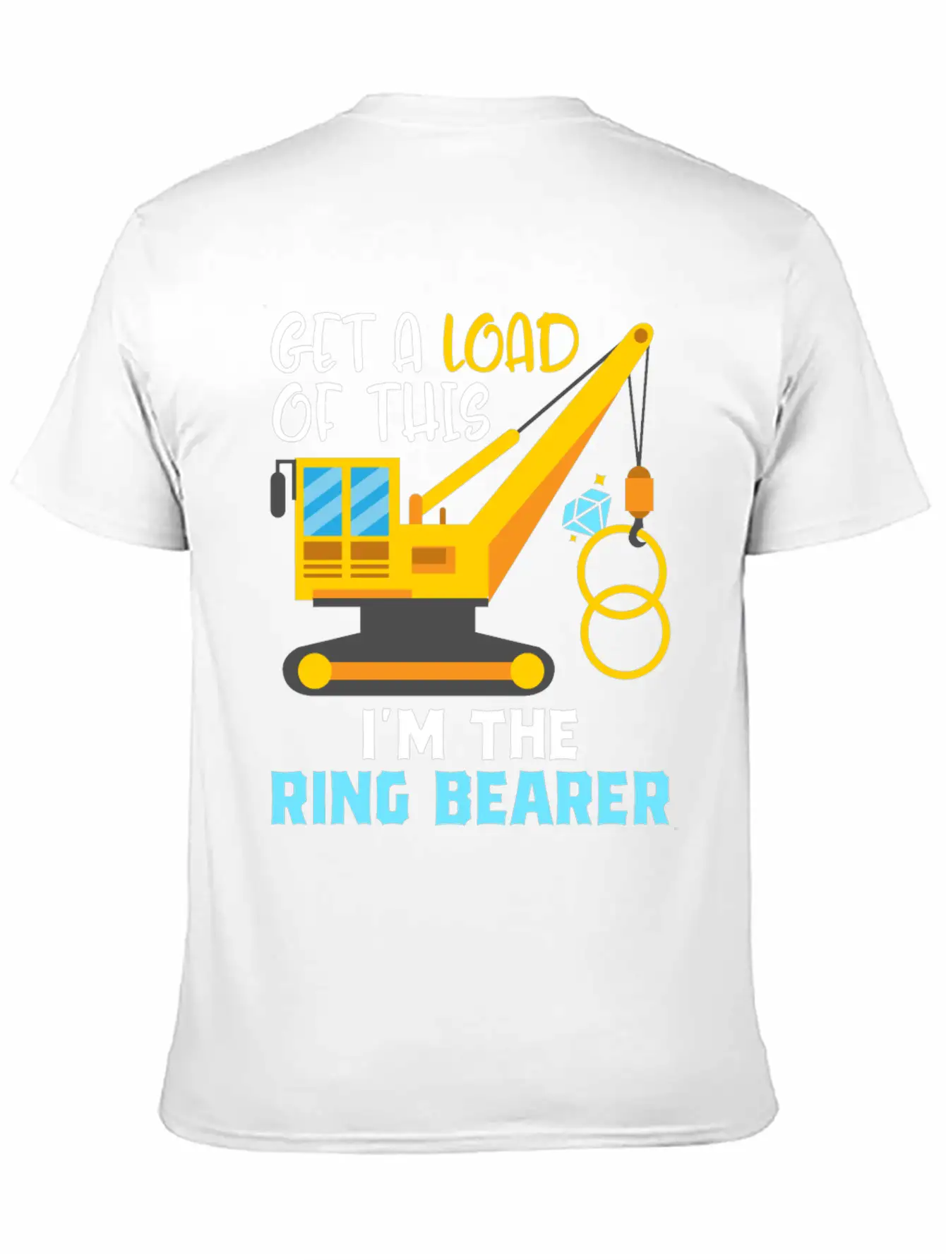 Ring Bearer Boy Truck Load Wedding T-shirt Gift Basic Graphic T-Shirt – Daily Comfort In Soft Cotton