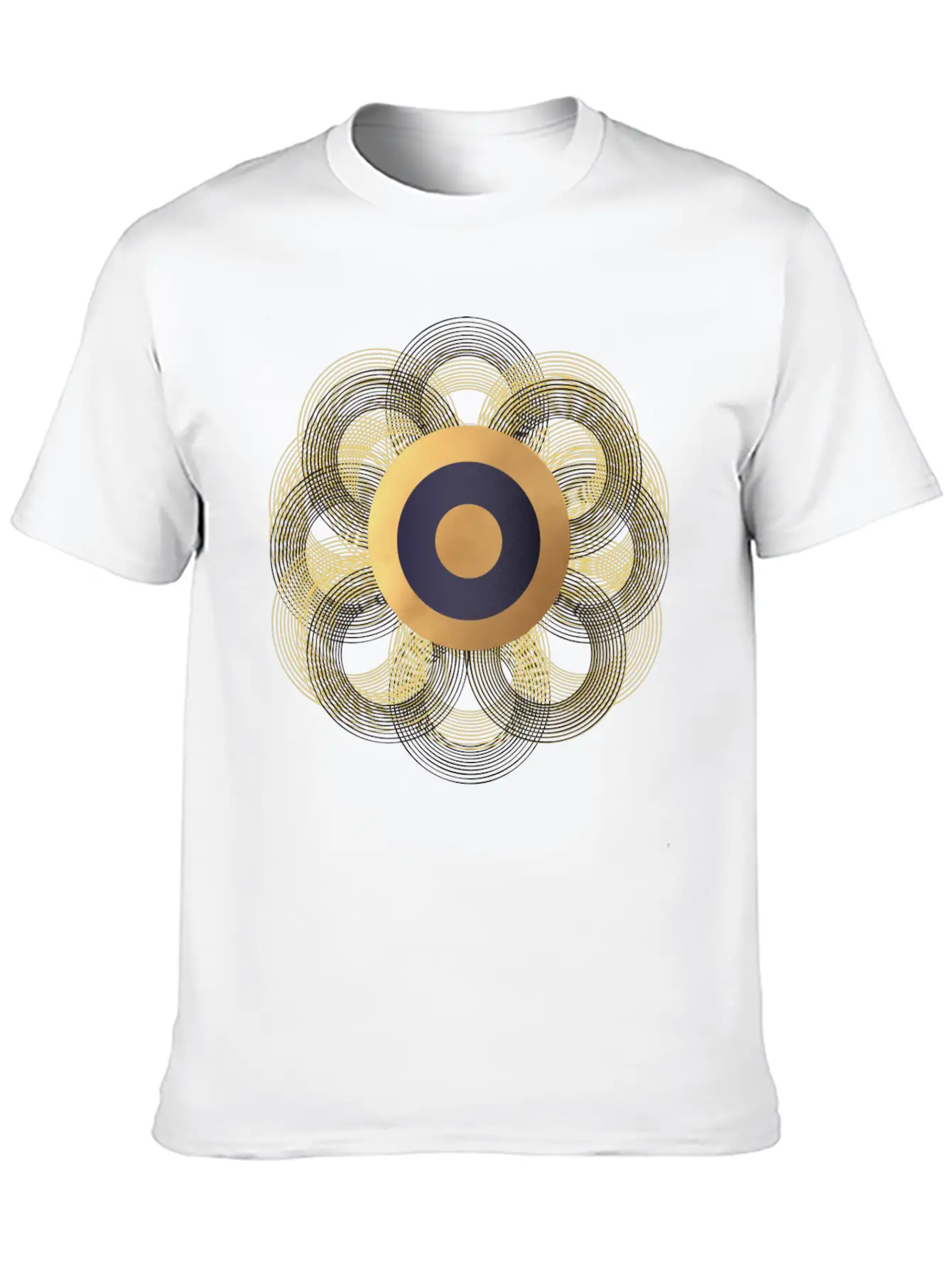 Ring Flower Unisex Casual T-Shirt – Clean Design For Daily Comfort