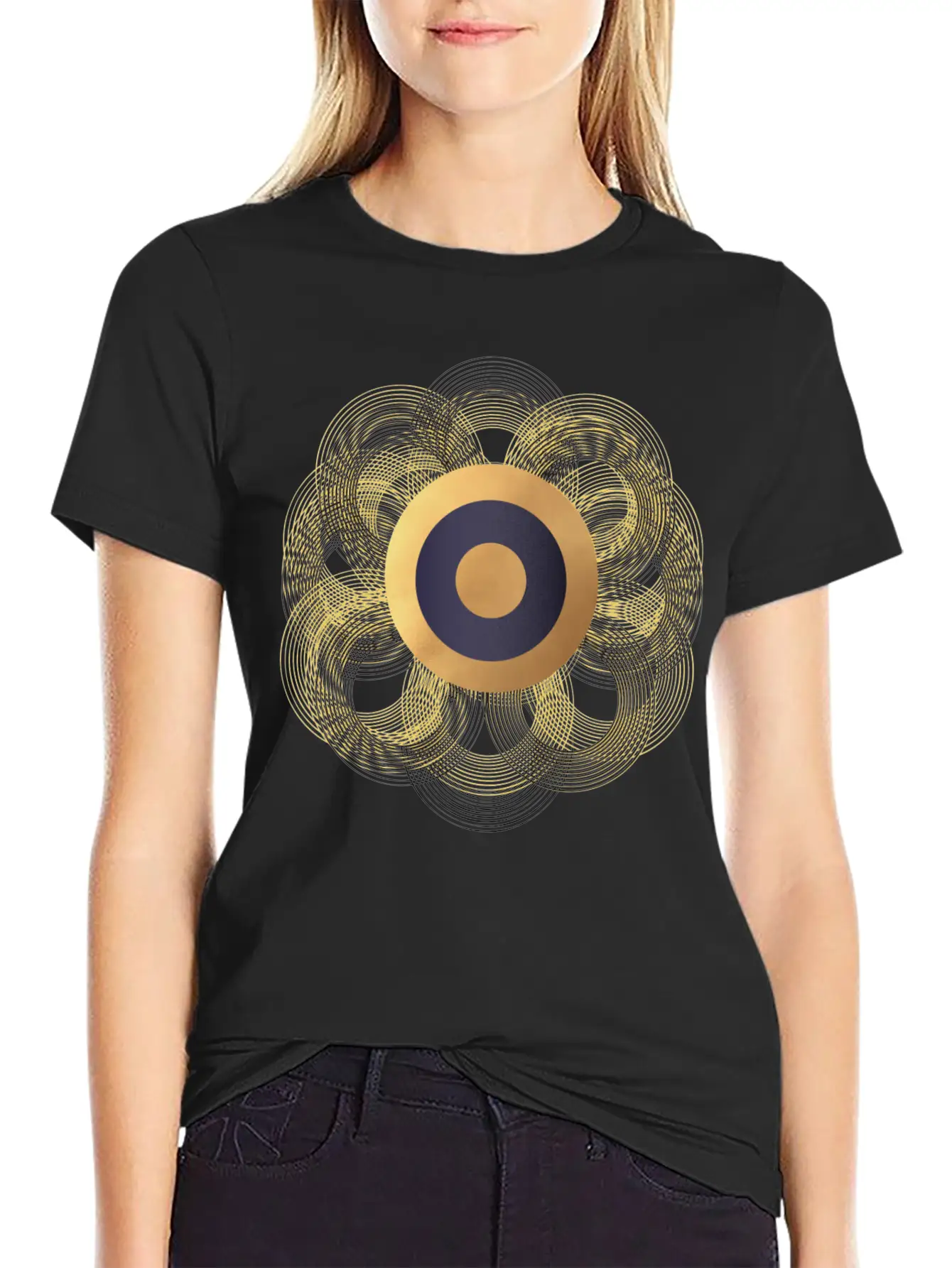 Ring Flower Unisex Casual T-Shirt – Clean Design For Daily Comfort
