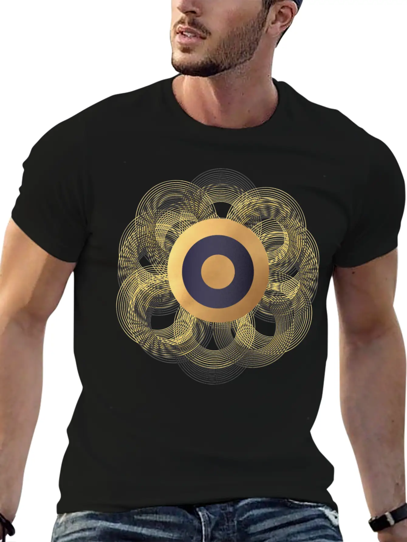 Ring Flower Unisex Casual T-Shirt – Clean Design For Daily Comfort