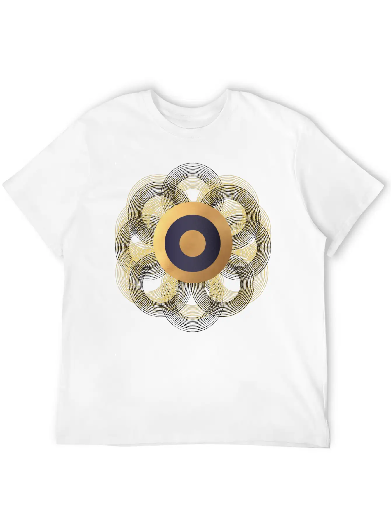 Ring Flower Unisex Casual T-Shirt – Clean Design For Daily Comfort