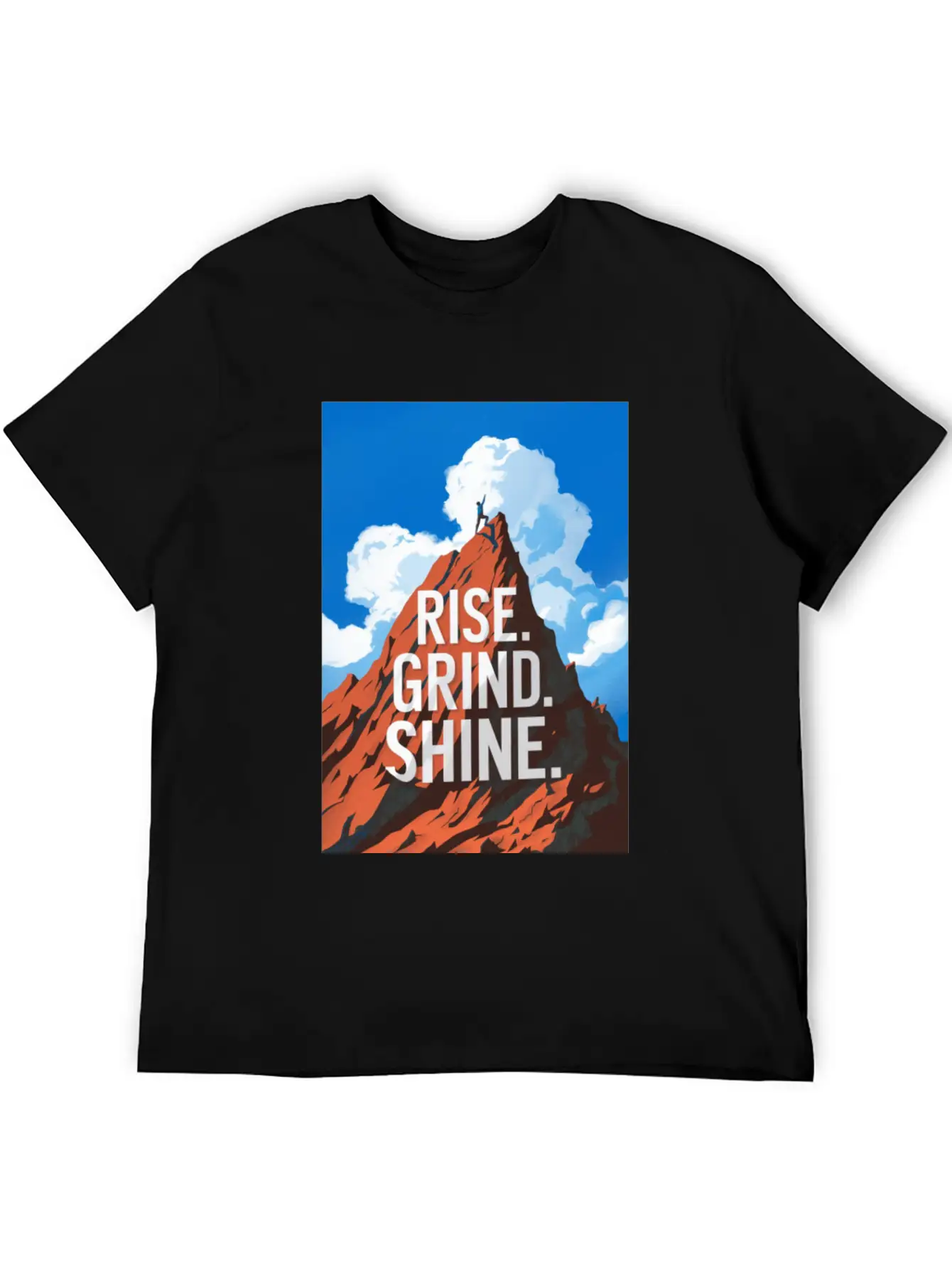 Rise. Grind. Shine. Relaxed Everyday Tee – Lightweight And Durable Cotton