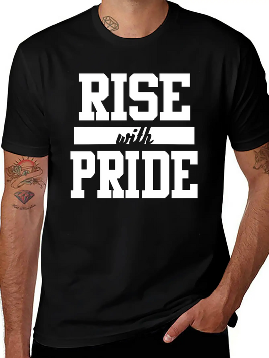 Rise With Pride Lightweight Cotton T-Shirt – Daily Comfort Graphic Shirt
