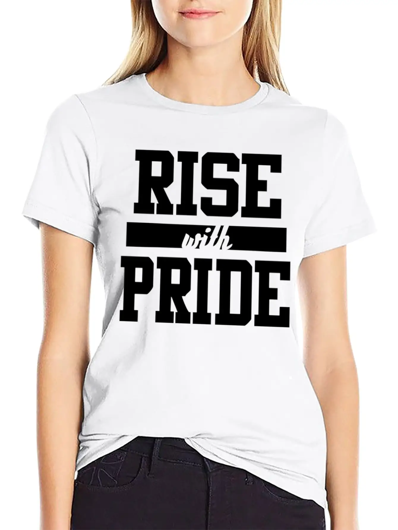 Rise With Pride Lightweight Cotton T-Shirt – Daily Comfort Graphic Shirt